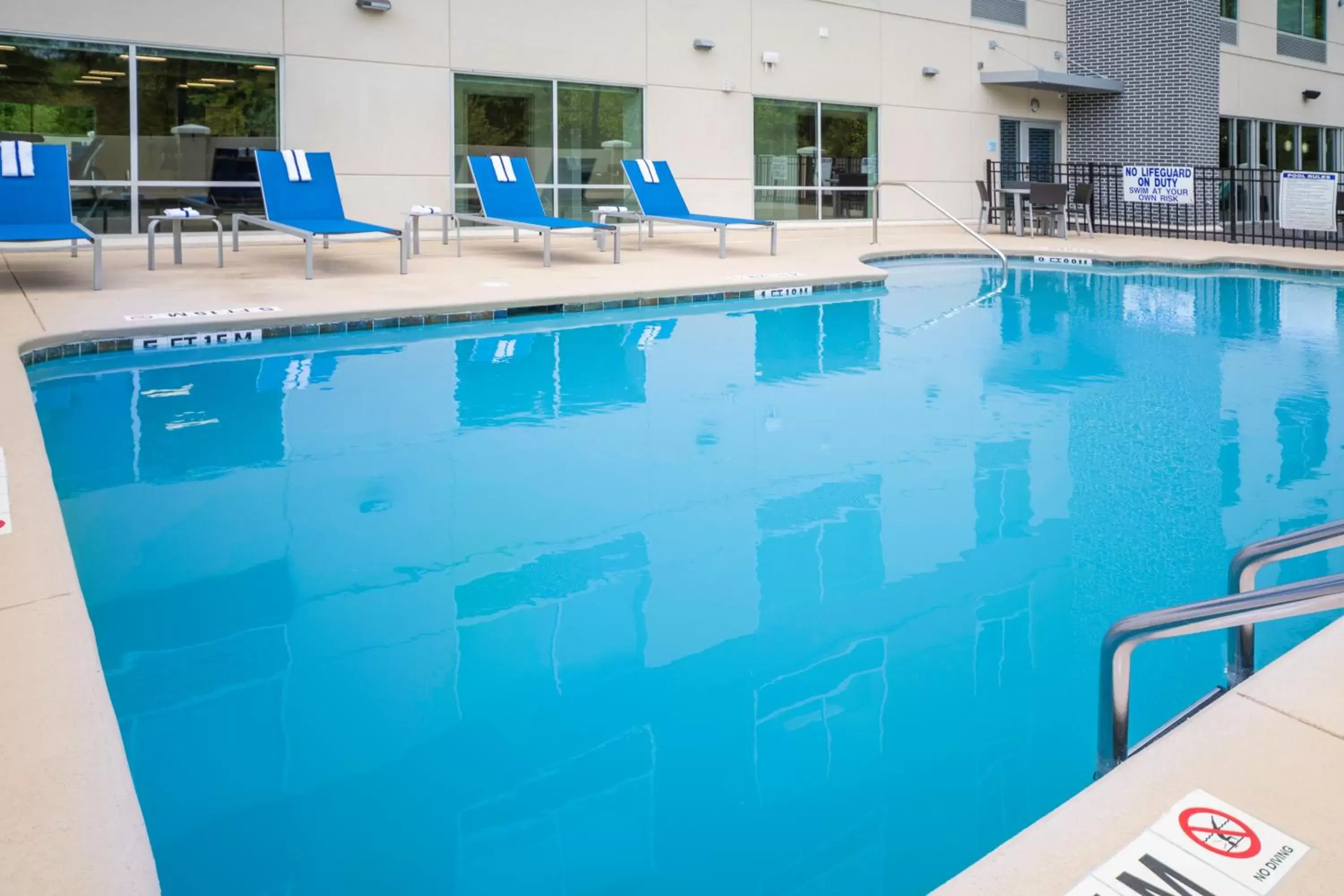 Balcony/Terrace, Swimming Pool in Holiday Inn Express & Suites - Rock Hill, an IHG Hotel