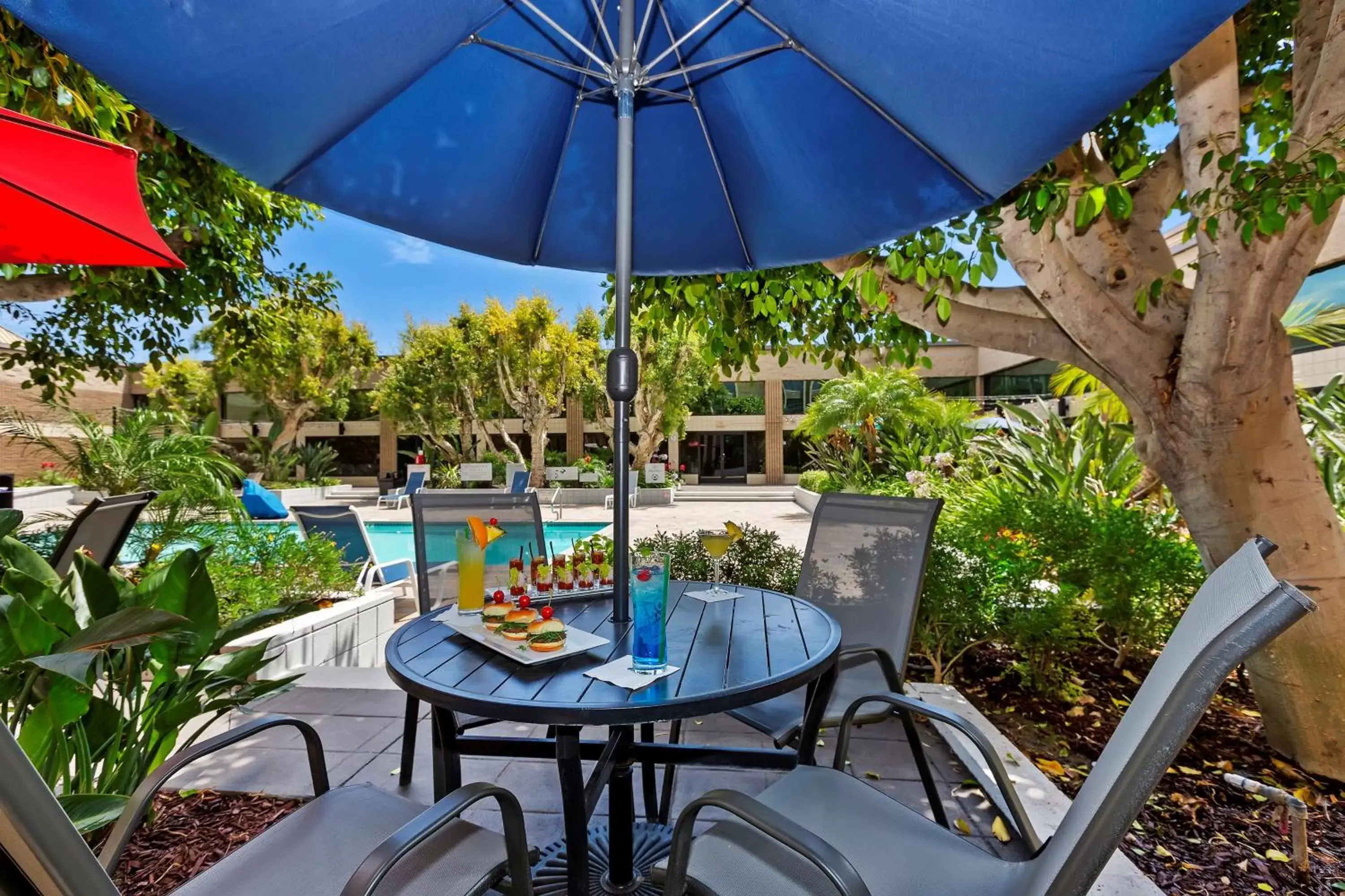 Pool view in Doubletree by Hilton Whittier