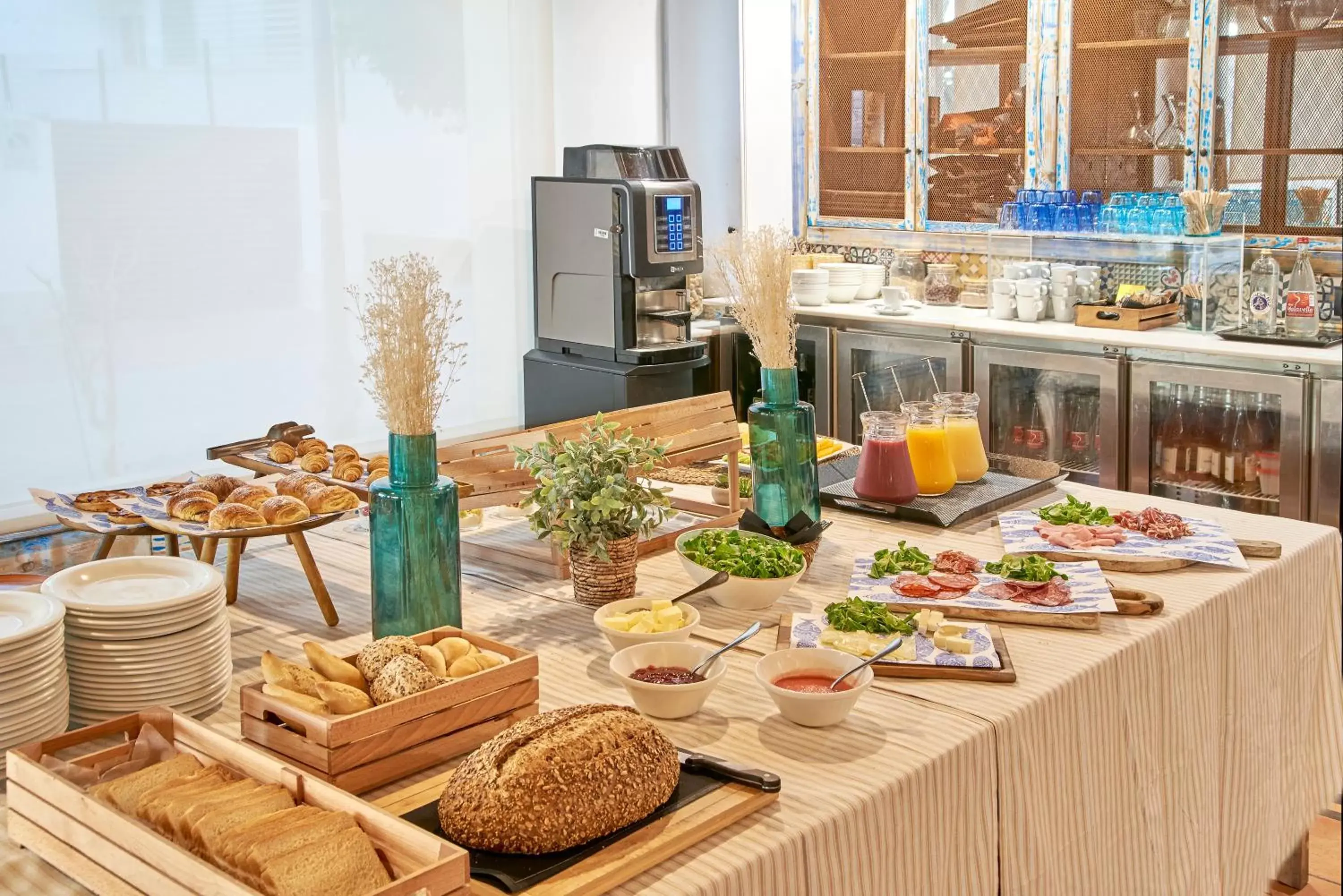 Buffet breakfast in URH Sitges Playa Buffet breakfast in URH Sitges Playa