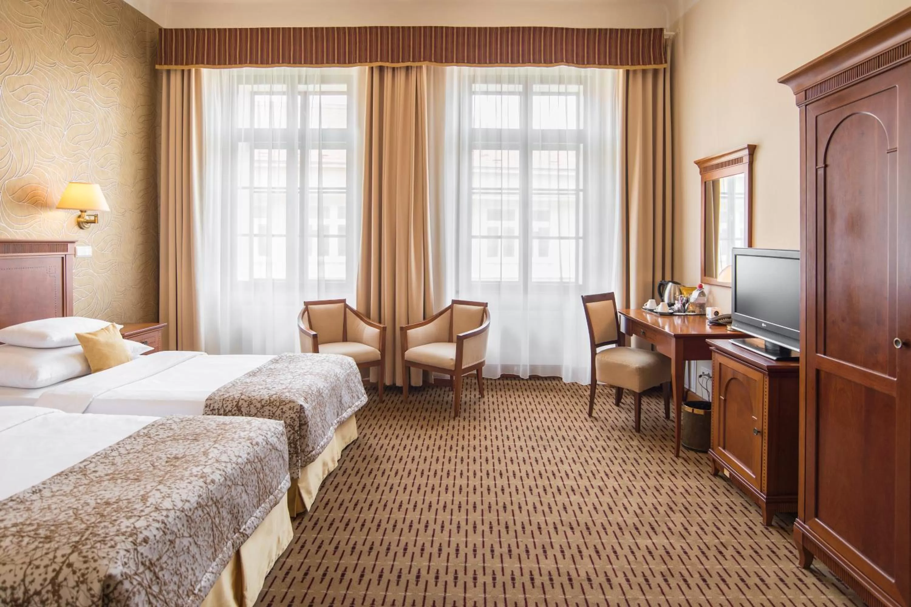 Bedroom, Bed in Majestic Plaza Hotel Prague