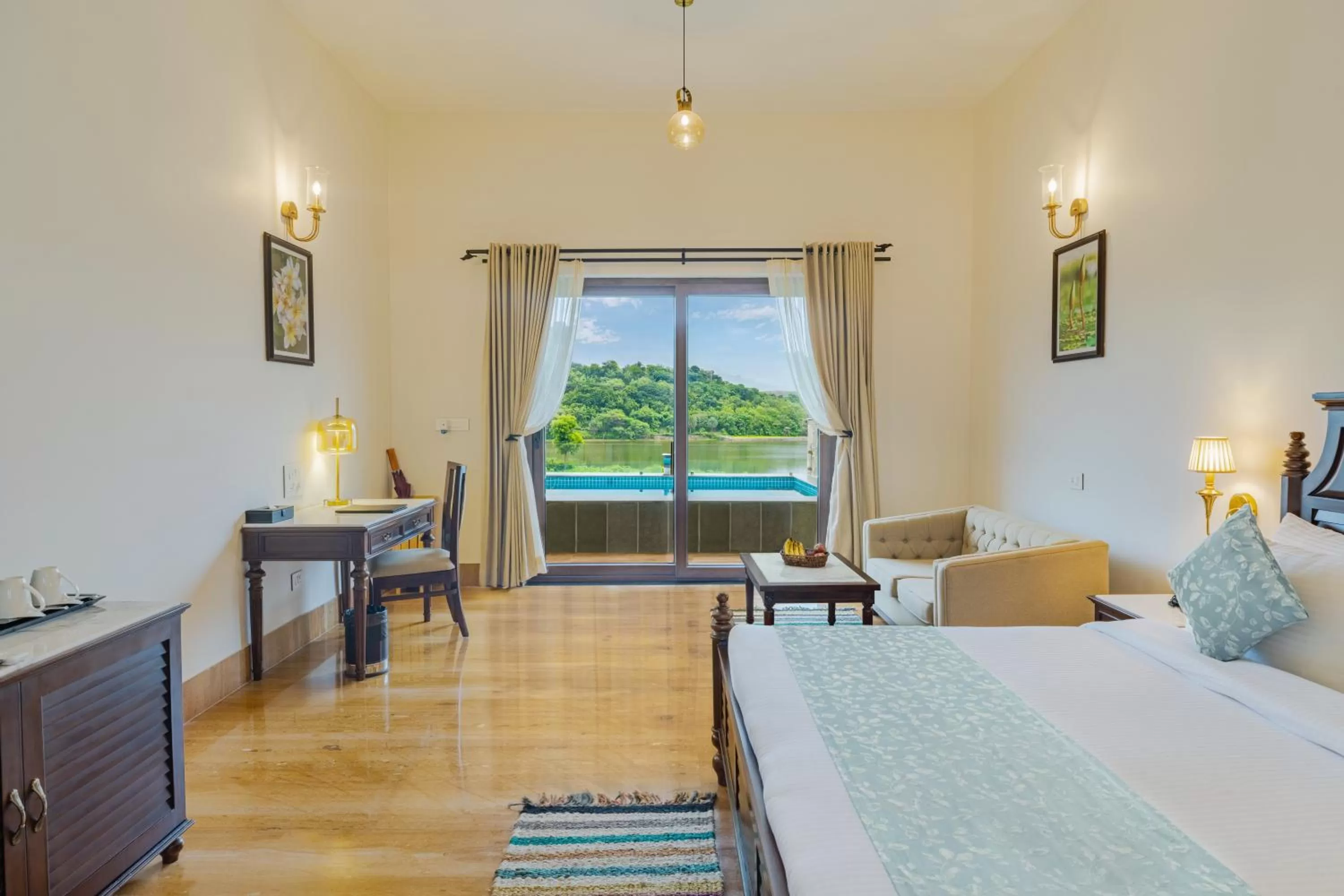 Property building, Bed in Sarasiruham Resort - Private Pool Villa in Udaipur