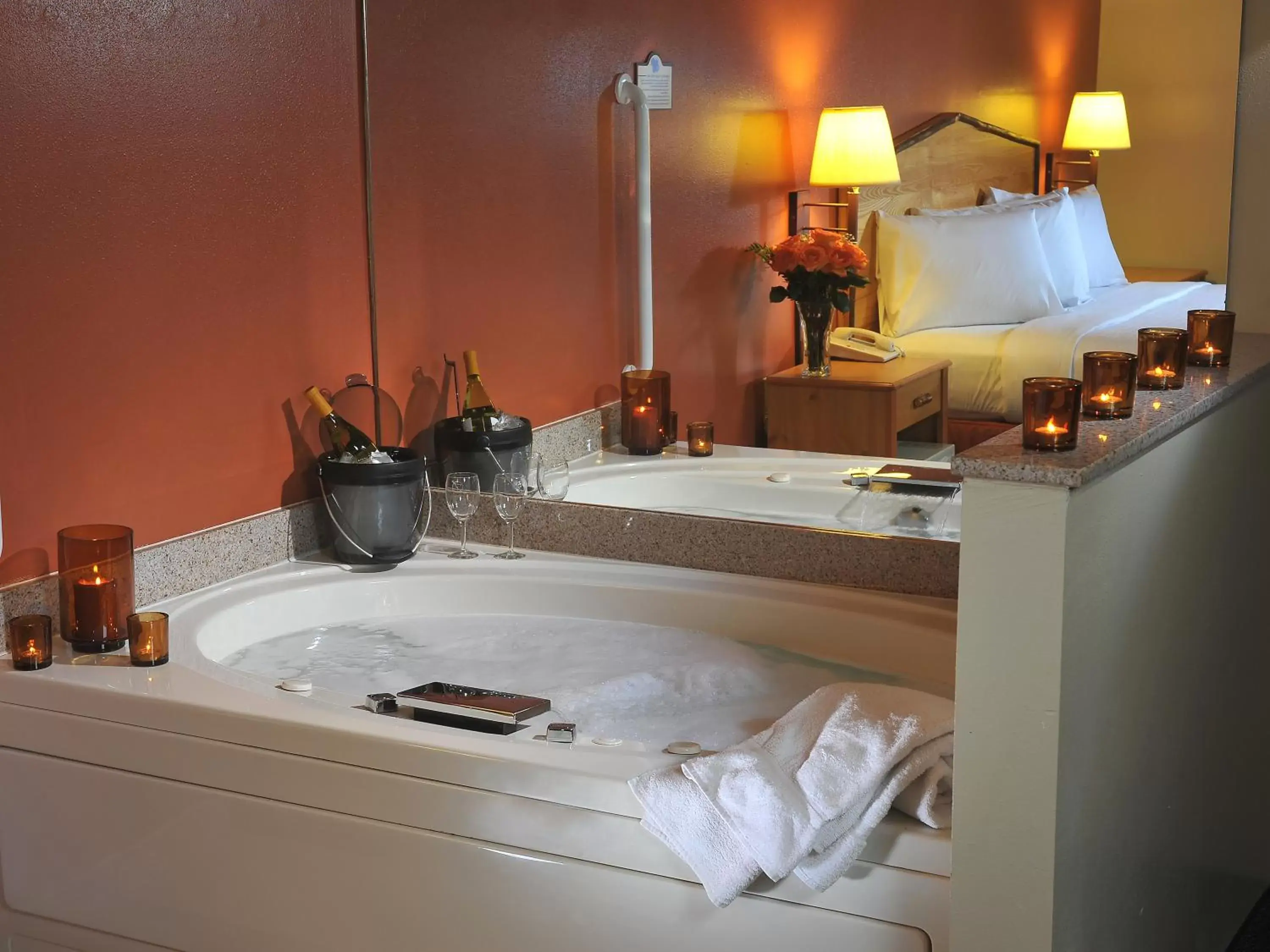 Hot Tub, Bathroom in AmericInn by Wyndham Oswego