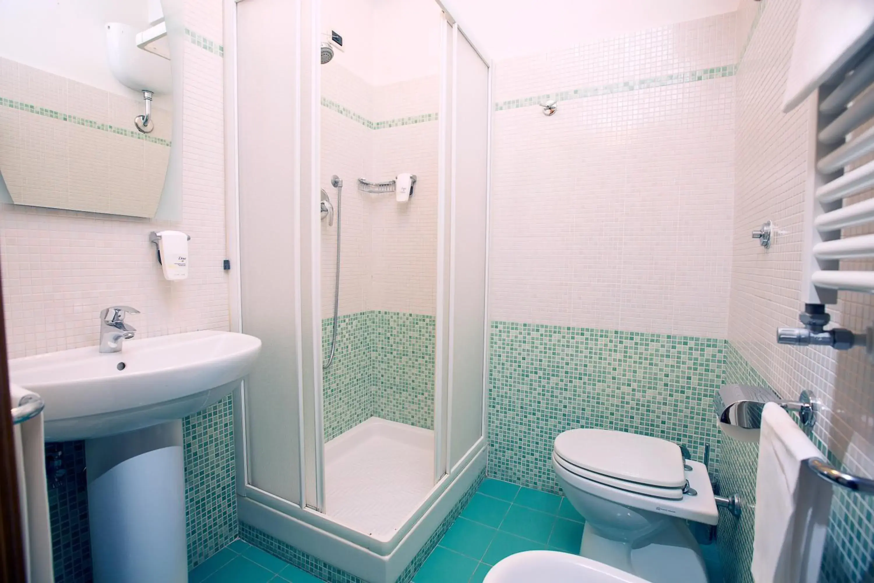 Bathroom in Albergo Dei Leoni