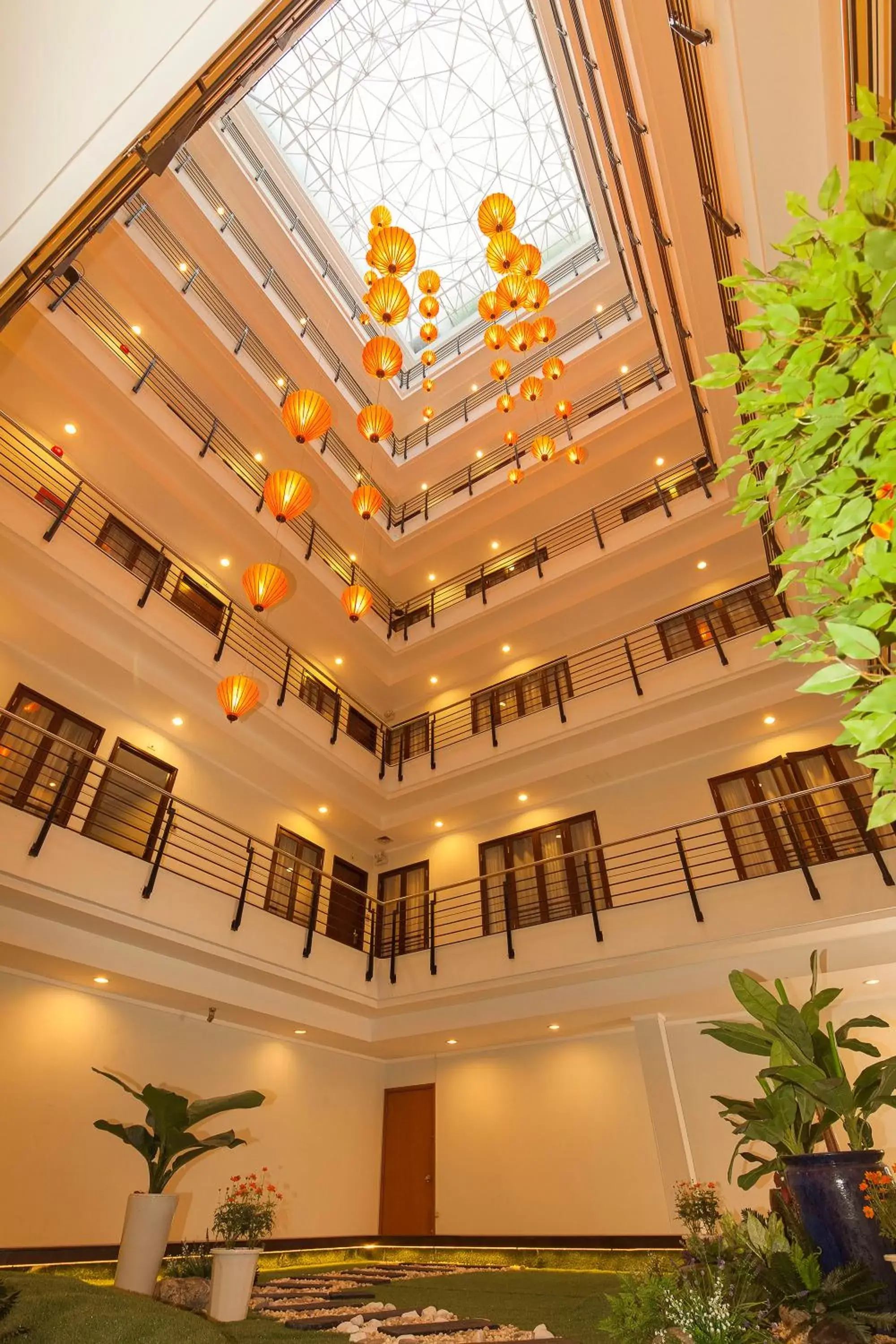 Inner courtyard view in Vien Dong Hotel