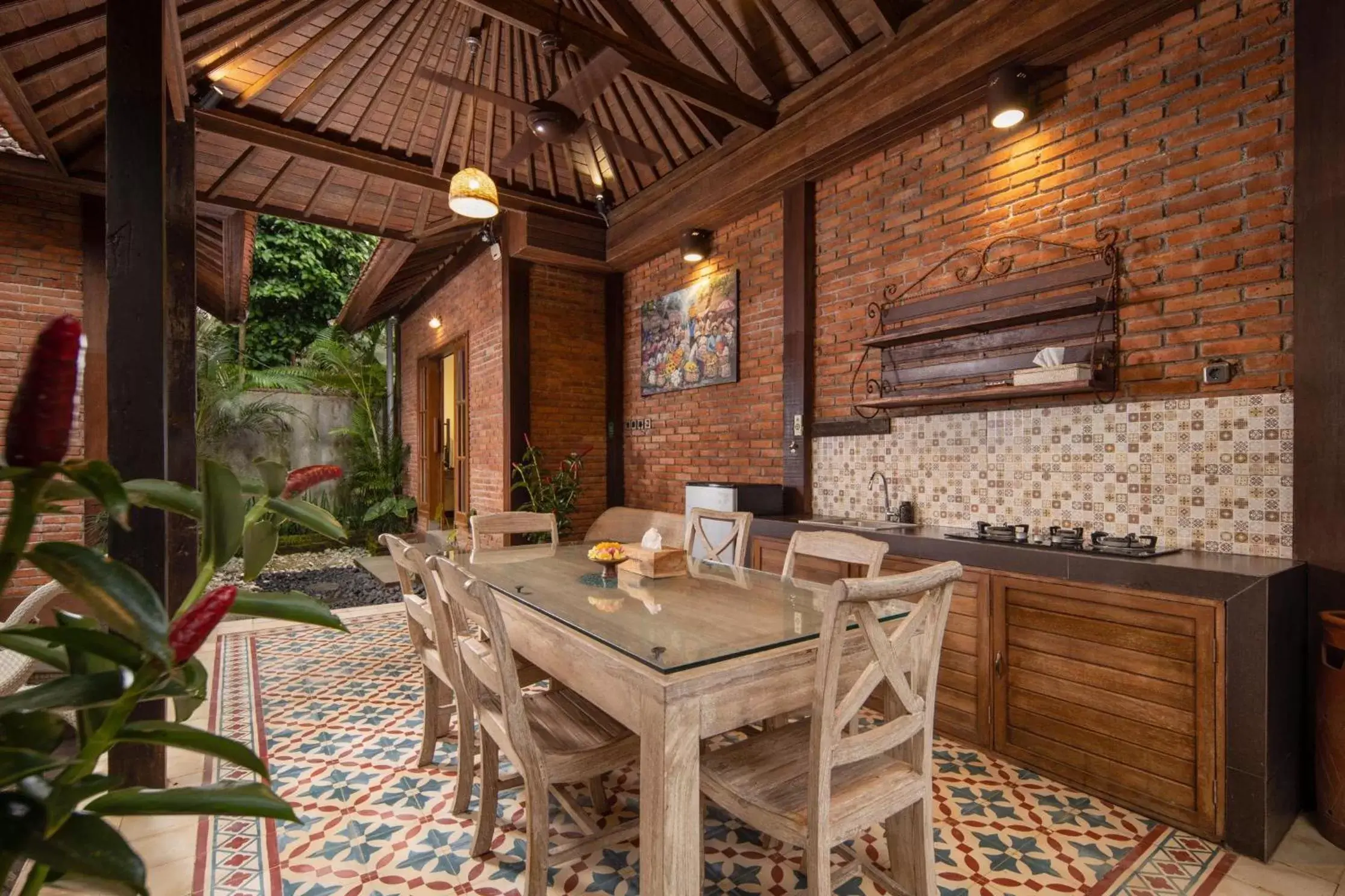 Seating area, Restaurant/Places to Eat in Ubud Raya Villa