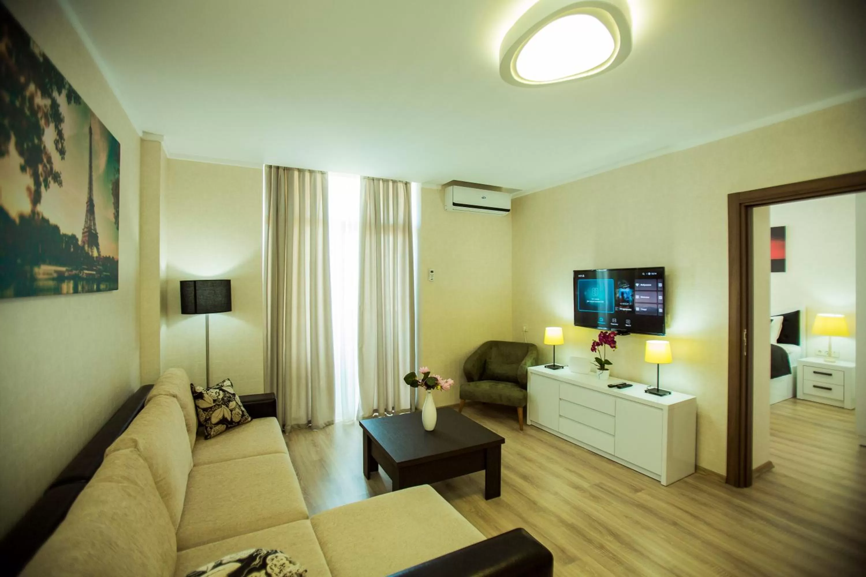 TV and multimedia, Seating Area in Aparthotel Holiday Lux Batumi