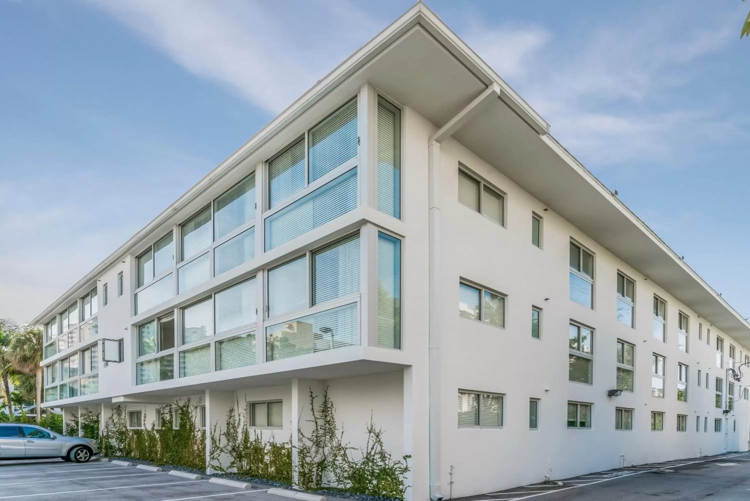 Property Building in Beach Haus Key Biscayne Contemporary Apartments