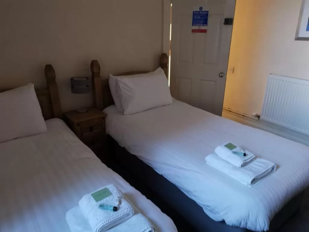 Bed in Mairs Bed and Breakfast.