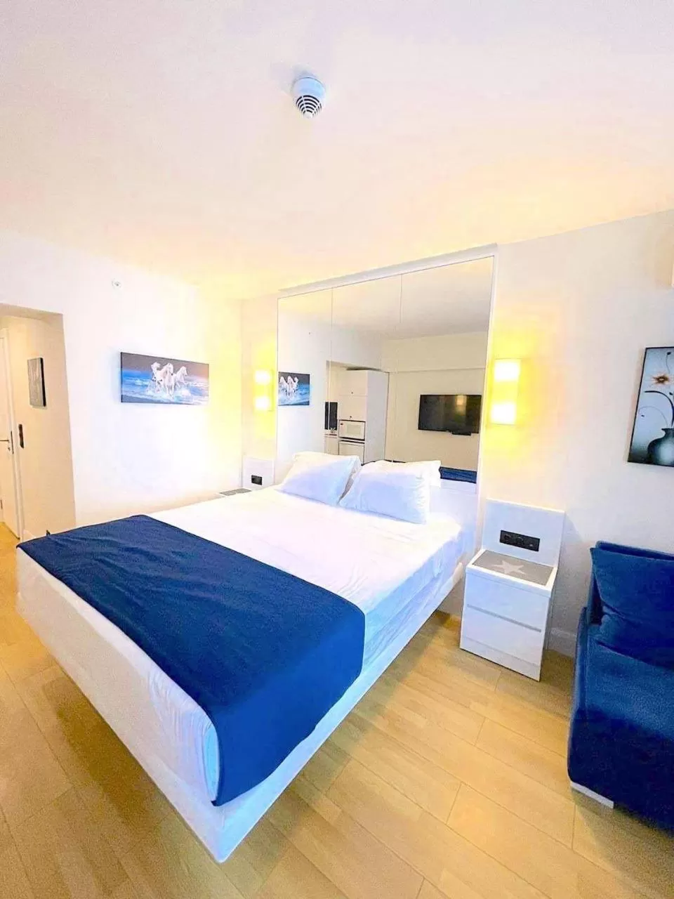 Bed in Orbi City Luxury Suite