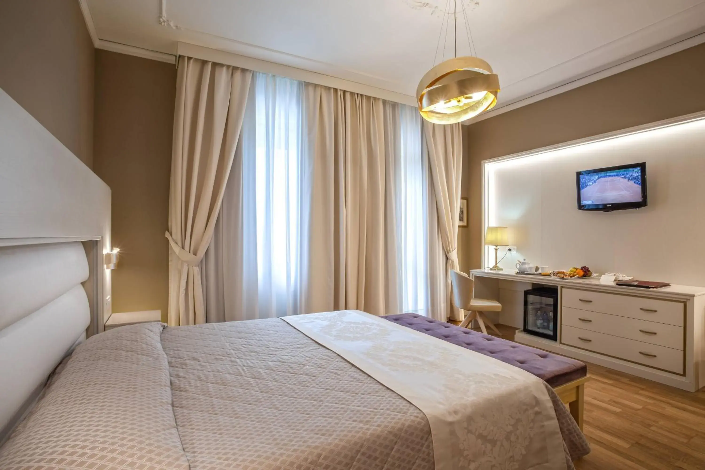 Bed in Hotel Quisisana Terme