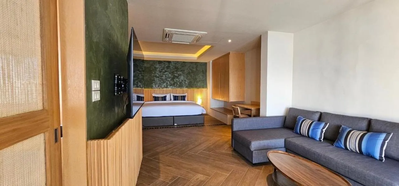 Living room, Bed in Punnpreeda Beach Resort - SHA Plus Certified