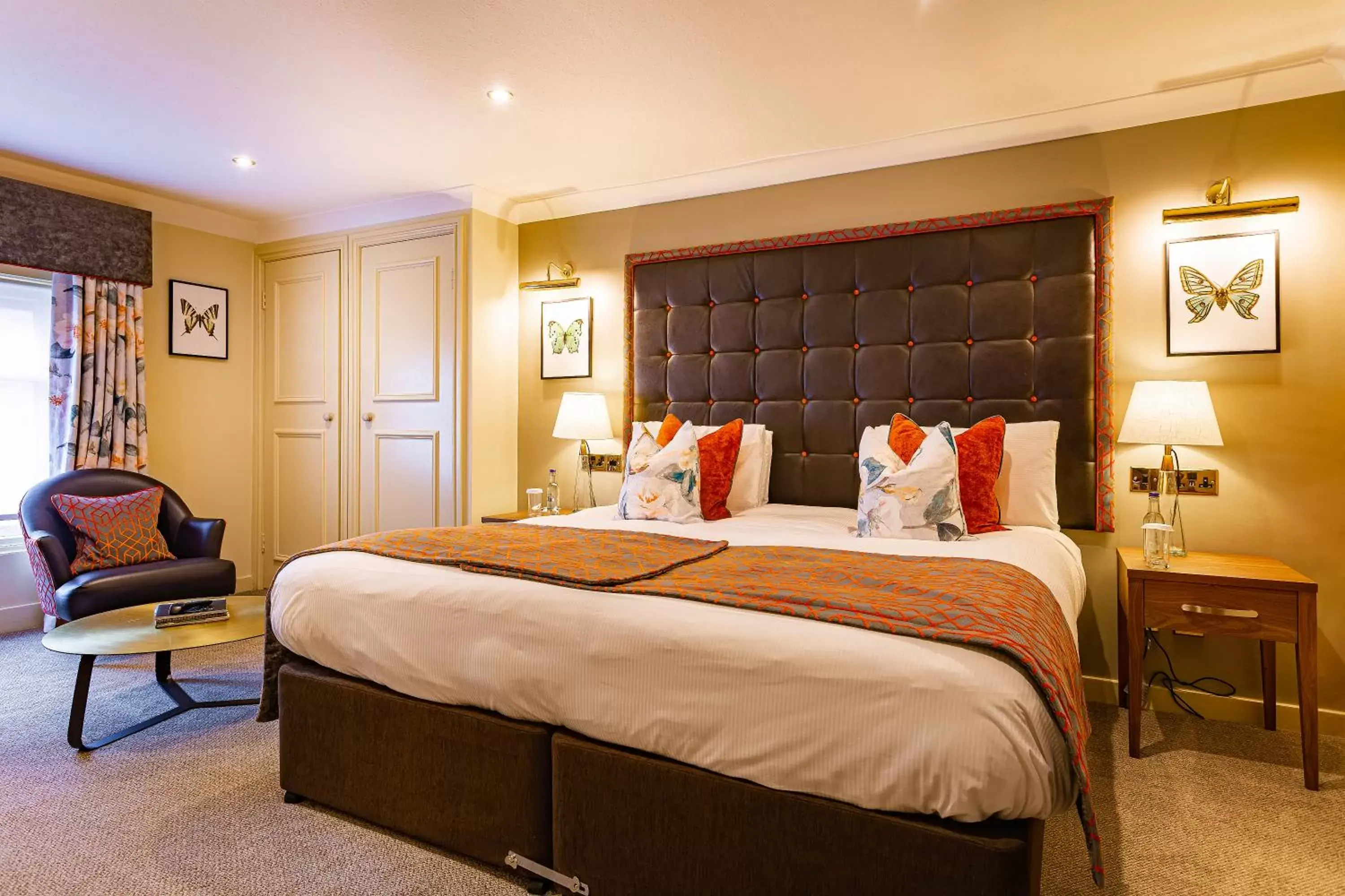 Bed in The Castle Hotel, Conwy, North Wales