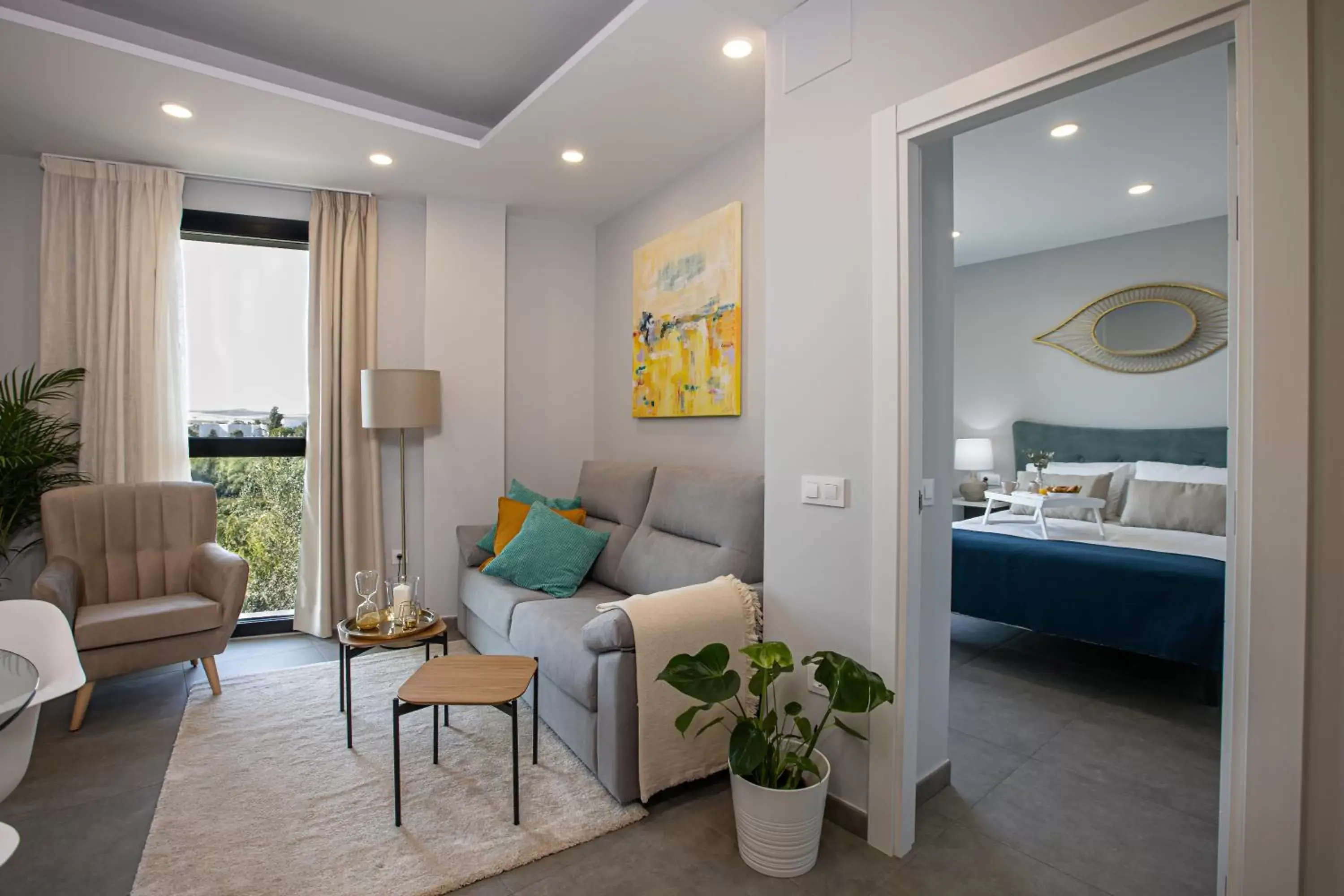 Bedroom, Seating Area in Home Sweet - Apartamentos Ribera 19