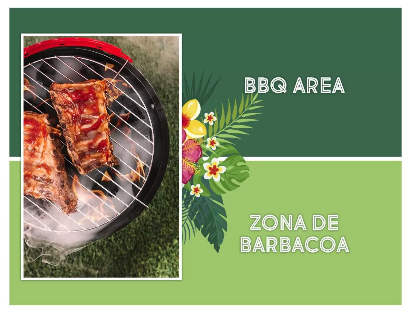 BBQ facilities in TROPICAL VILLAGE playa LOS CORALES