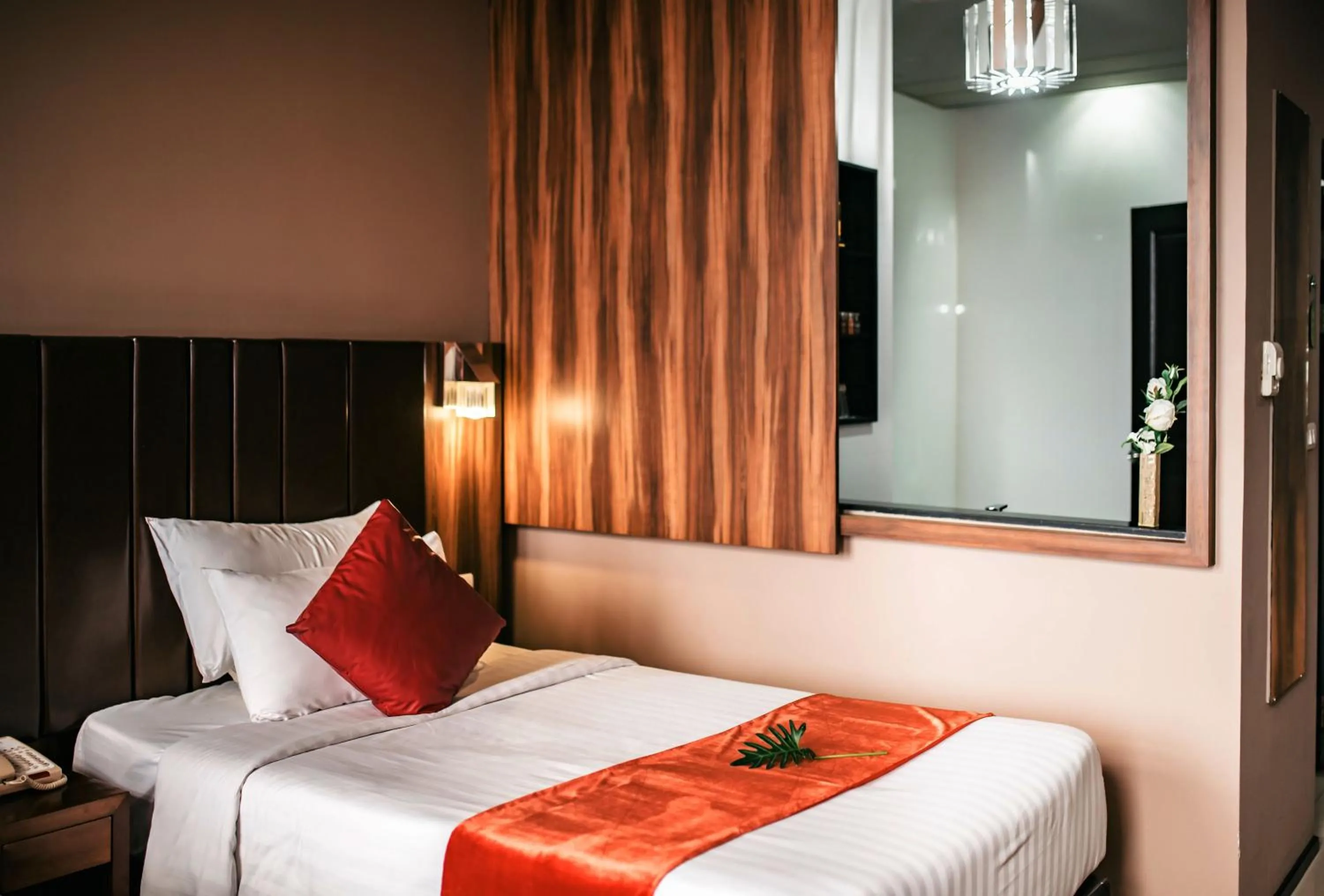 Bed in Grand Howard Hotel Bangkok