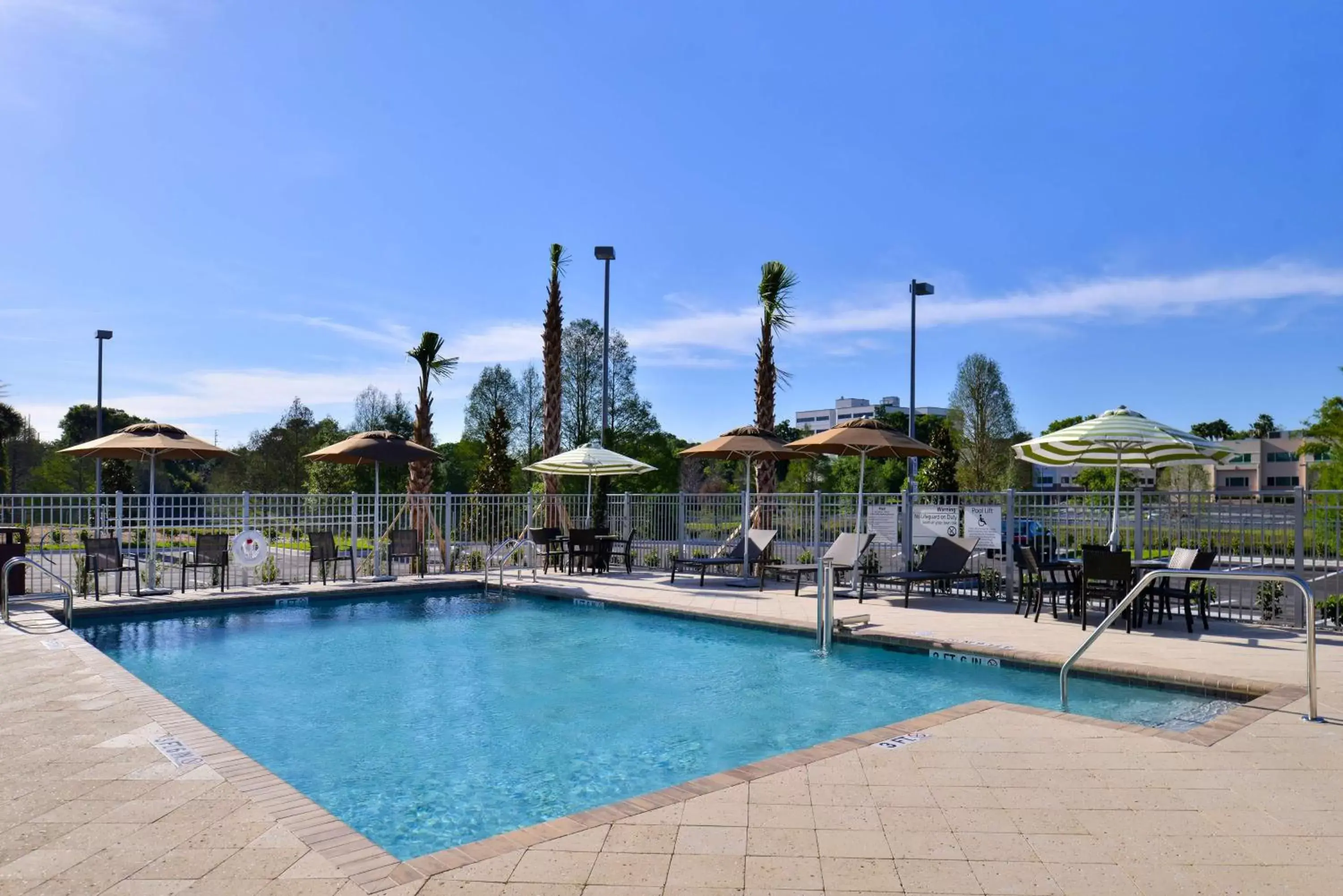 Pool view, Swimming Pool in Hampton Inn & Suites Orlando/Downtown South - Medical Center