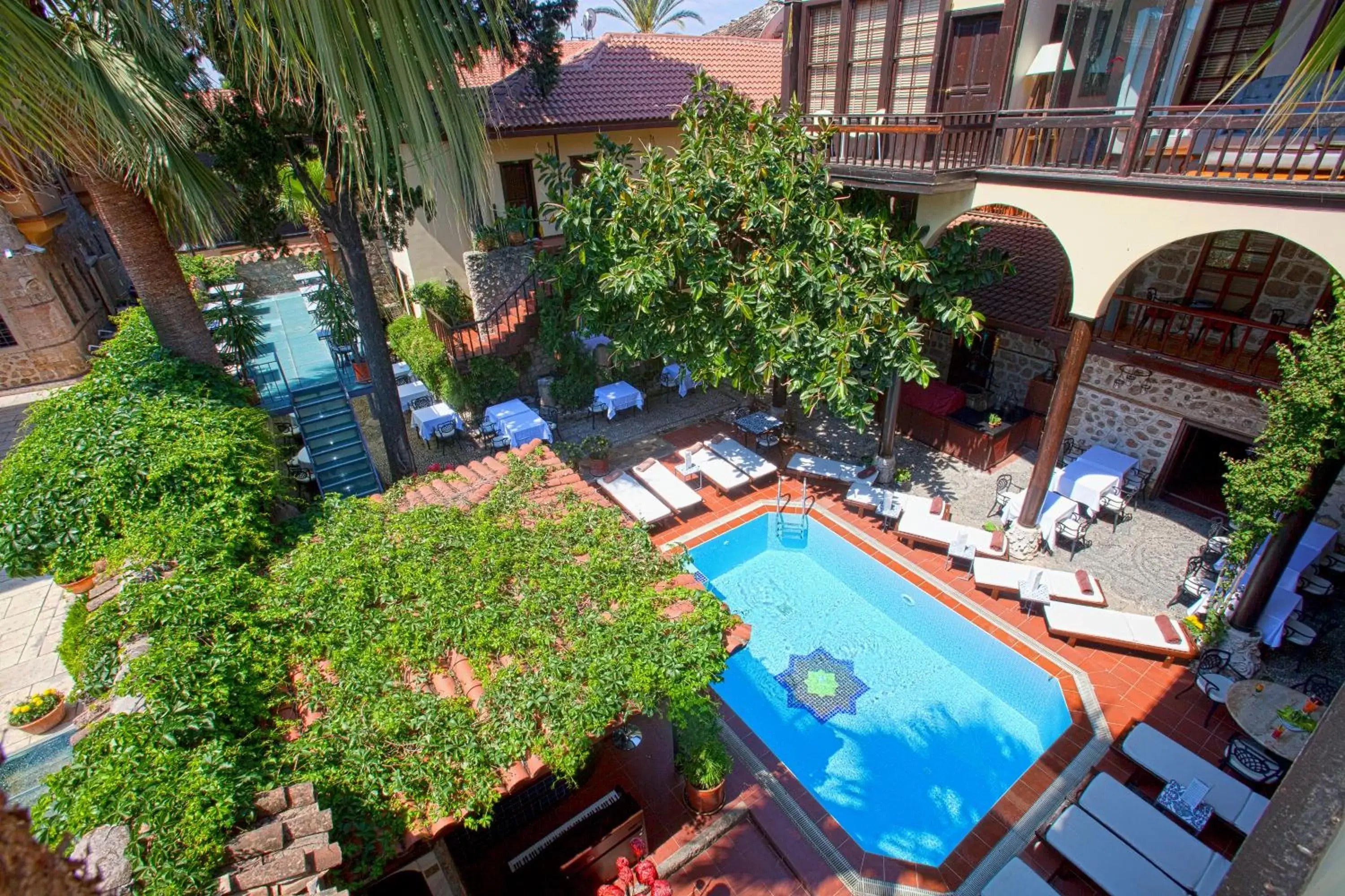 Bird's eye view, Pool View in Alp Pasa Hotel - Special Class