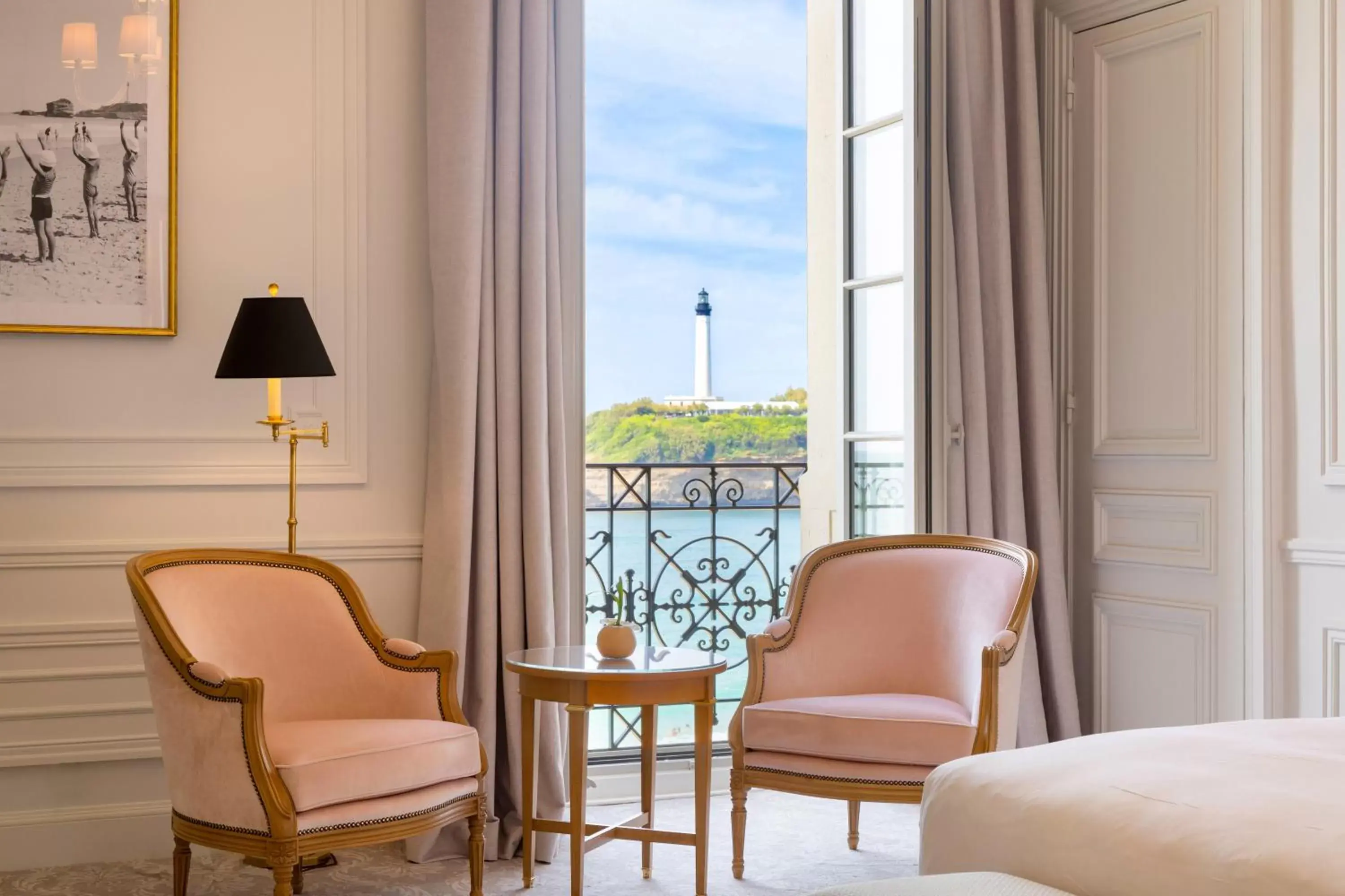 View (from property/room), Seating Area in Hôtel du Palais Biarritz, in The Unbound Collection by Hyatt