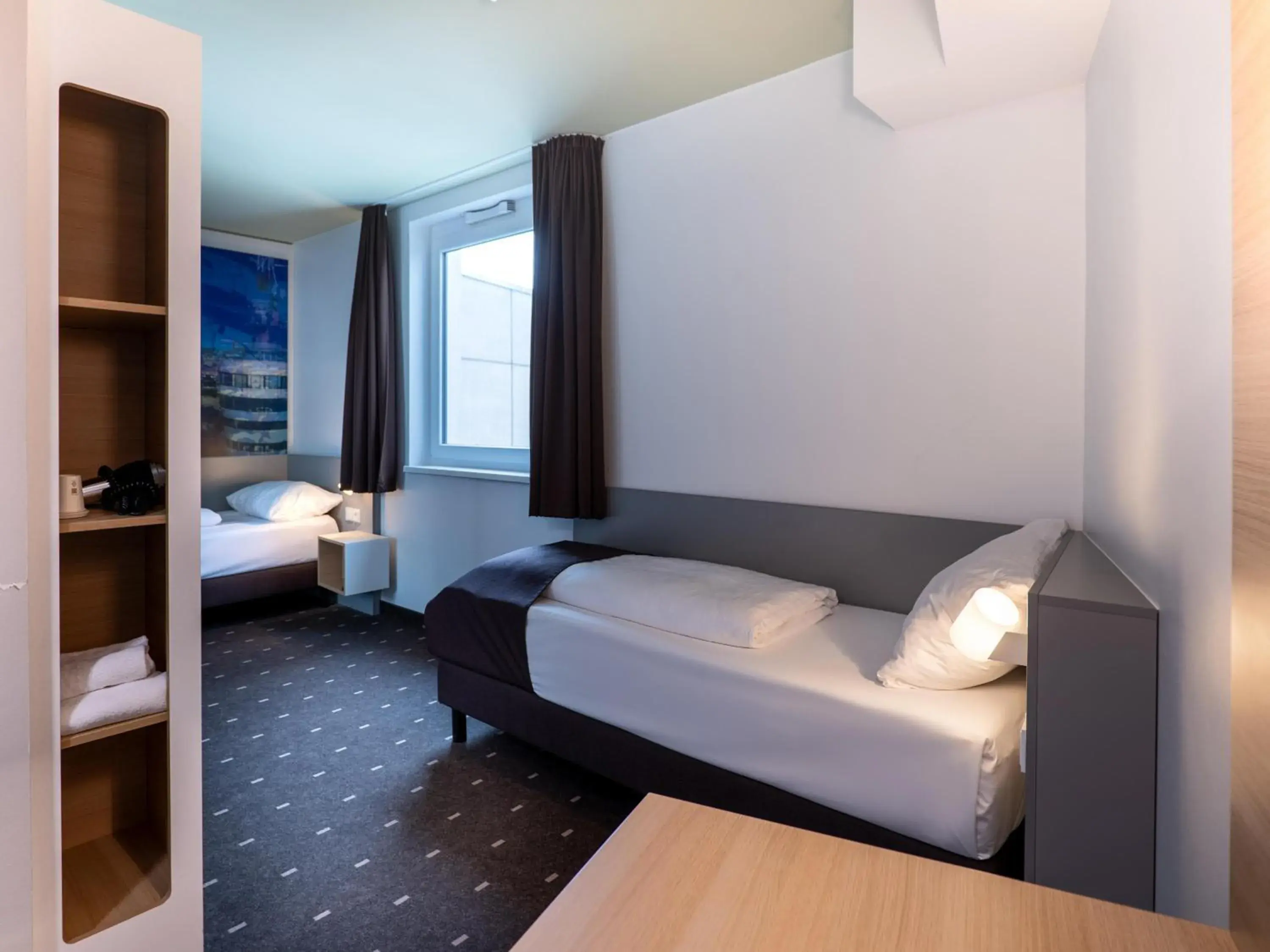 Photo of the whole room, Bed in B&B Hotel Stuttgart-Airport/Messe