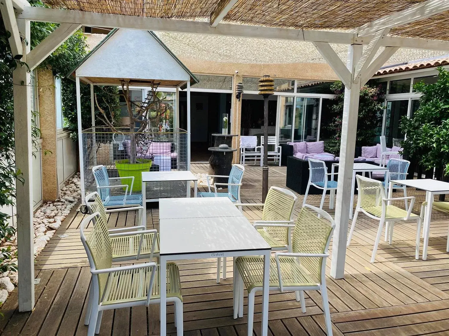 Patio, Restaurant/Places to Eat in Hotel & Spa Gil de France Cap d'Agde
