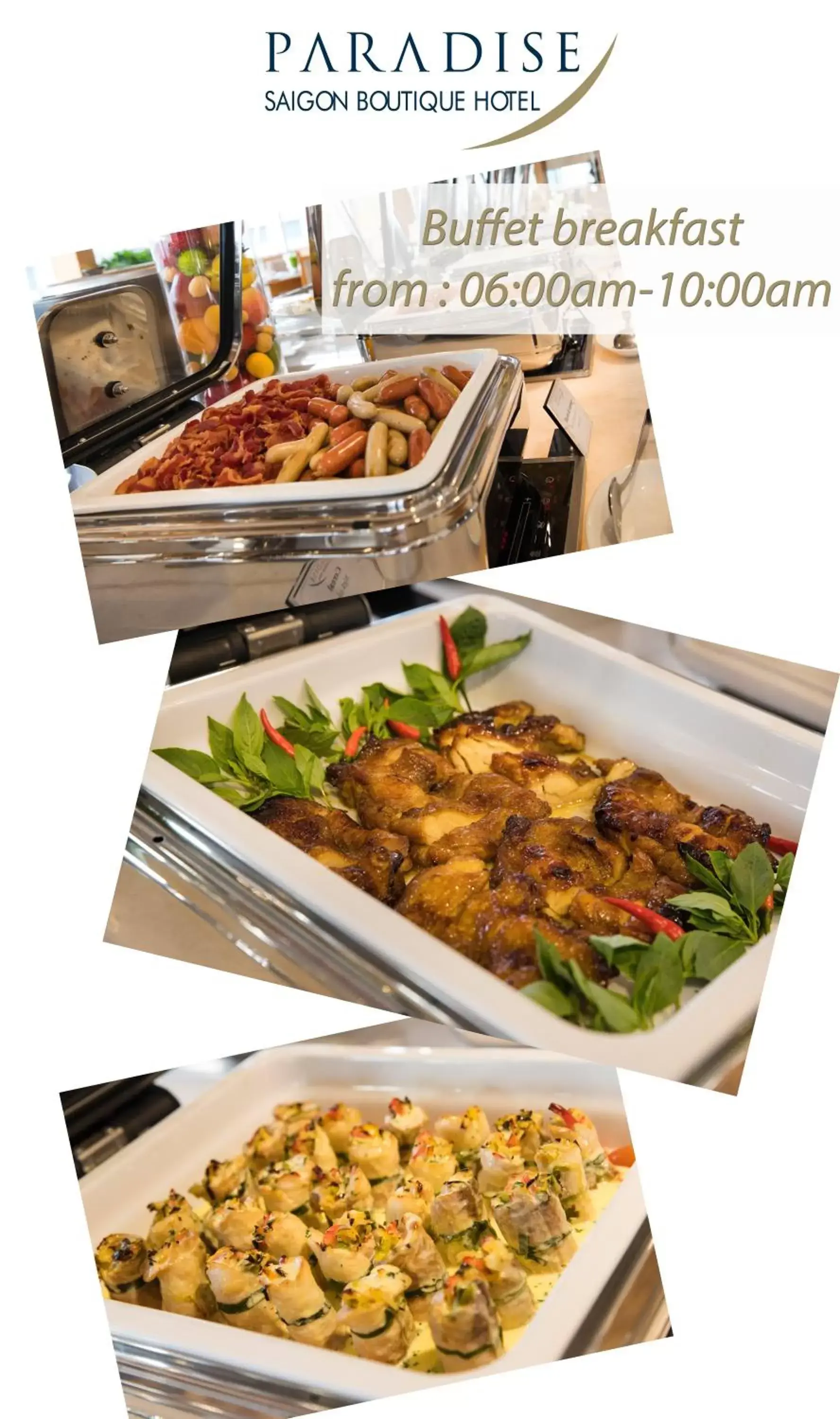 Food and drinks in Paradise Saigon Boutique Hotel & Spa Food and drinks in Paradise Saigon Boutique Hotel & Spa