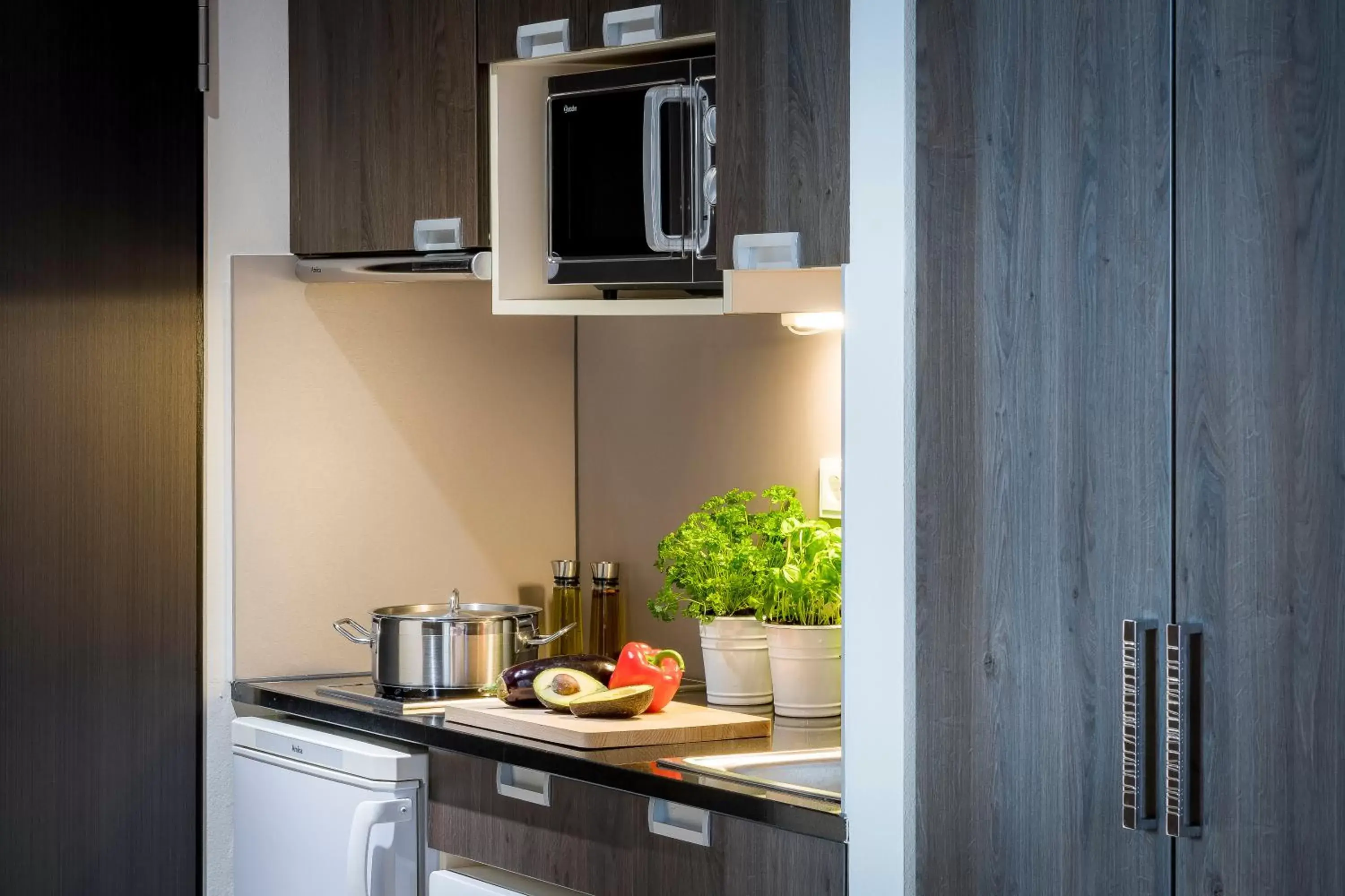 Kitchen or kitchenette, Kitchen/Kitchenette in Citadines Arnulfpark Munich