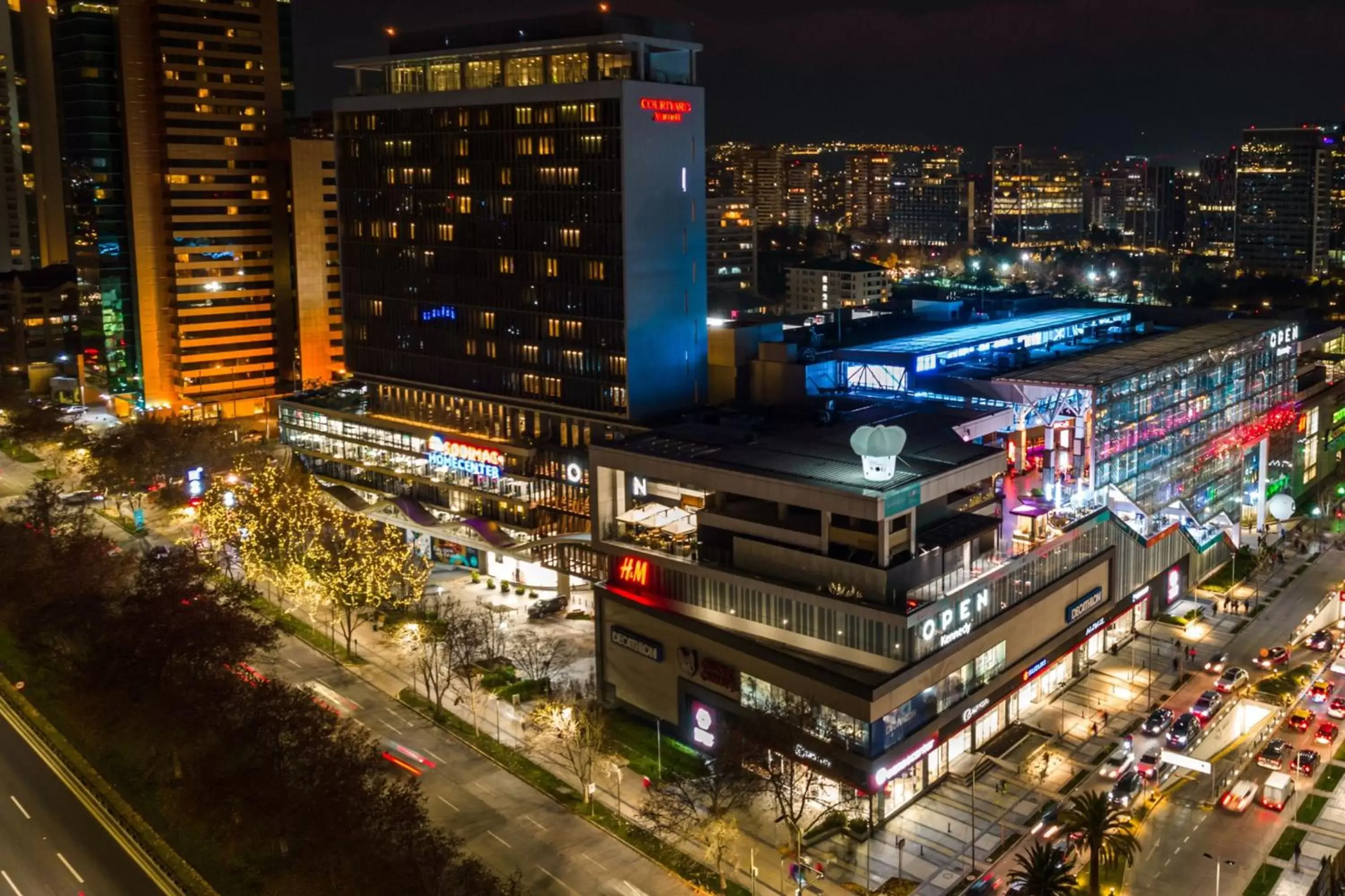 Property building, Bird's-eye View in Courtyard by Marriott Santiago Las Condes