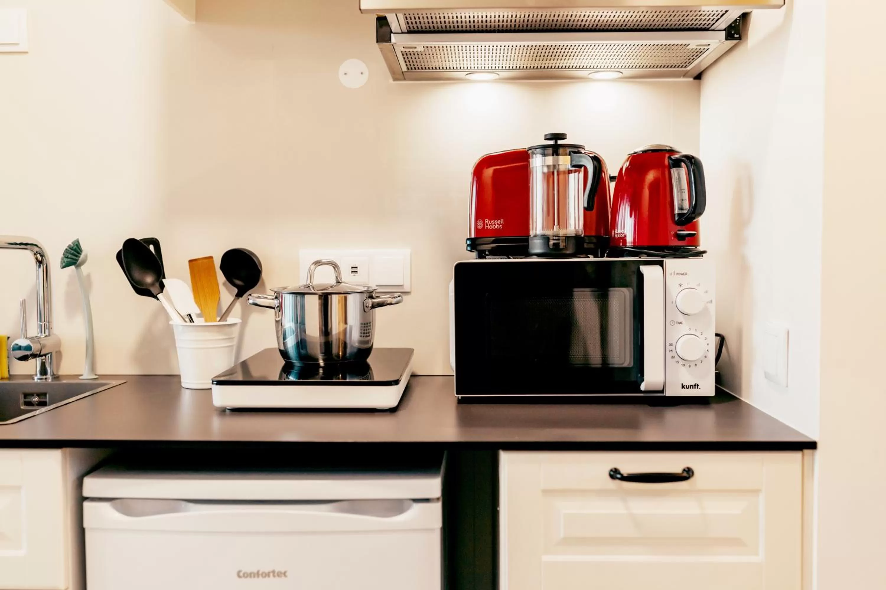 Coffee/tea facilities, Kitchen/Kitchenette in Cabanas da Colina