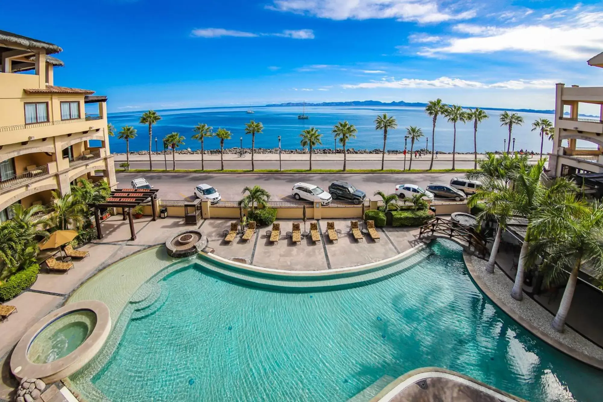 Pool view in La Mision Loreto Pool view in La Mision Loreto