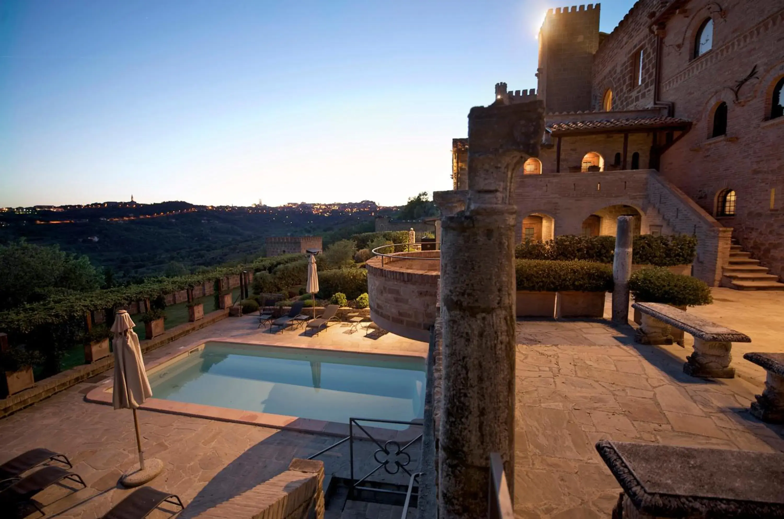 Facade/entrance, Swimming Pool in Castello Di Monterone