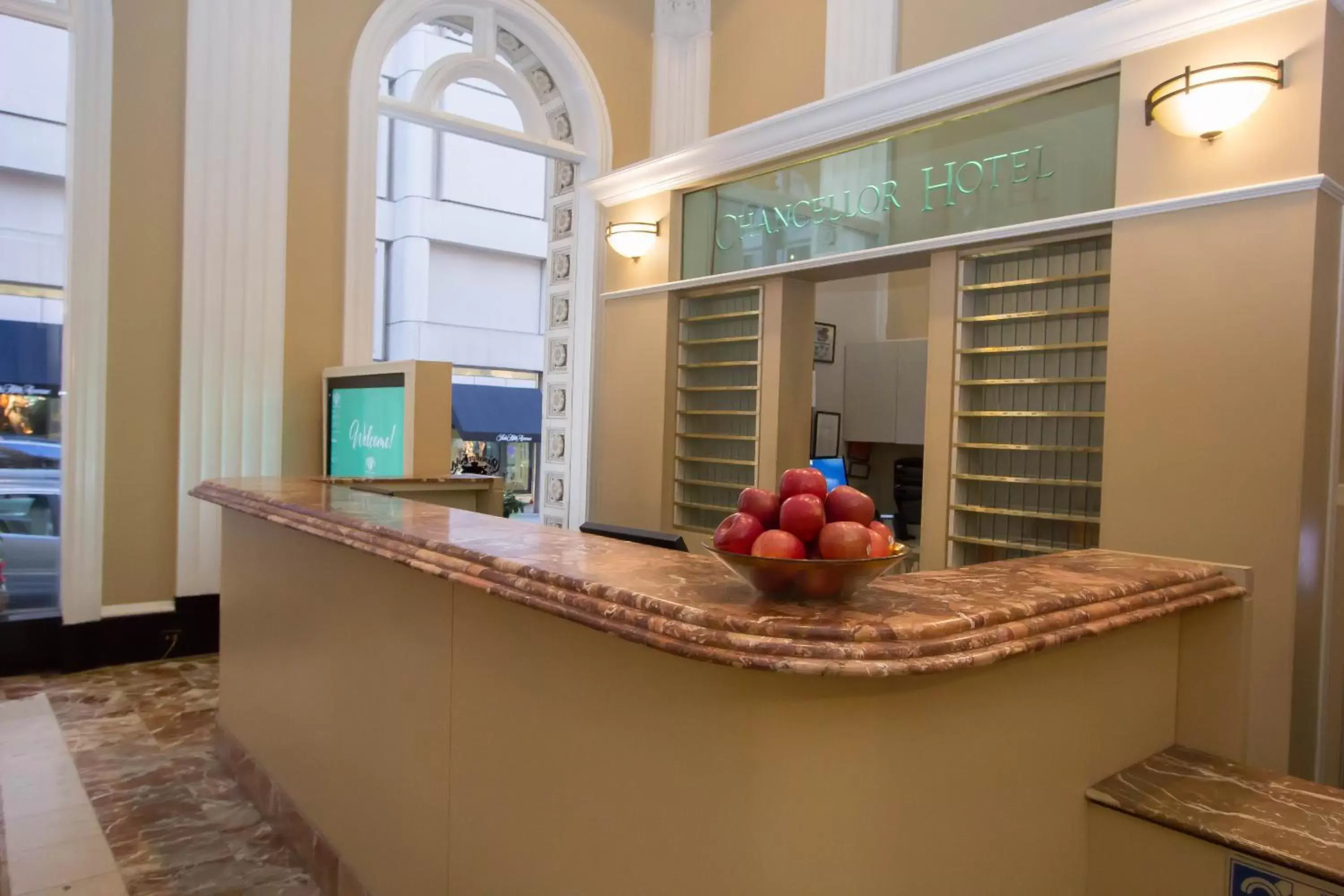 Lobby or reception in Chancellor Hotel on Union Square Lobby or reception in Chancellor Hotel on Union Square