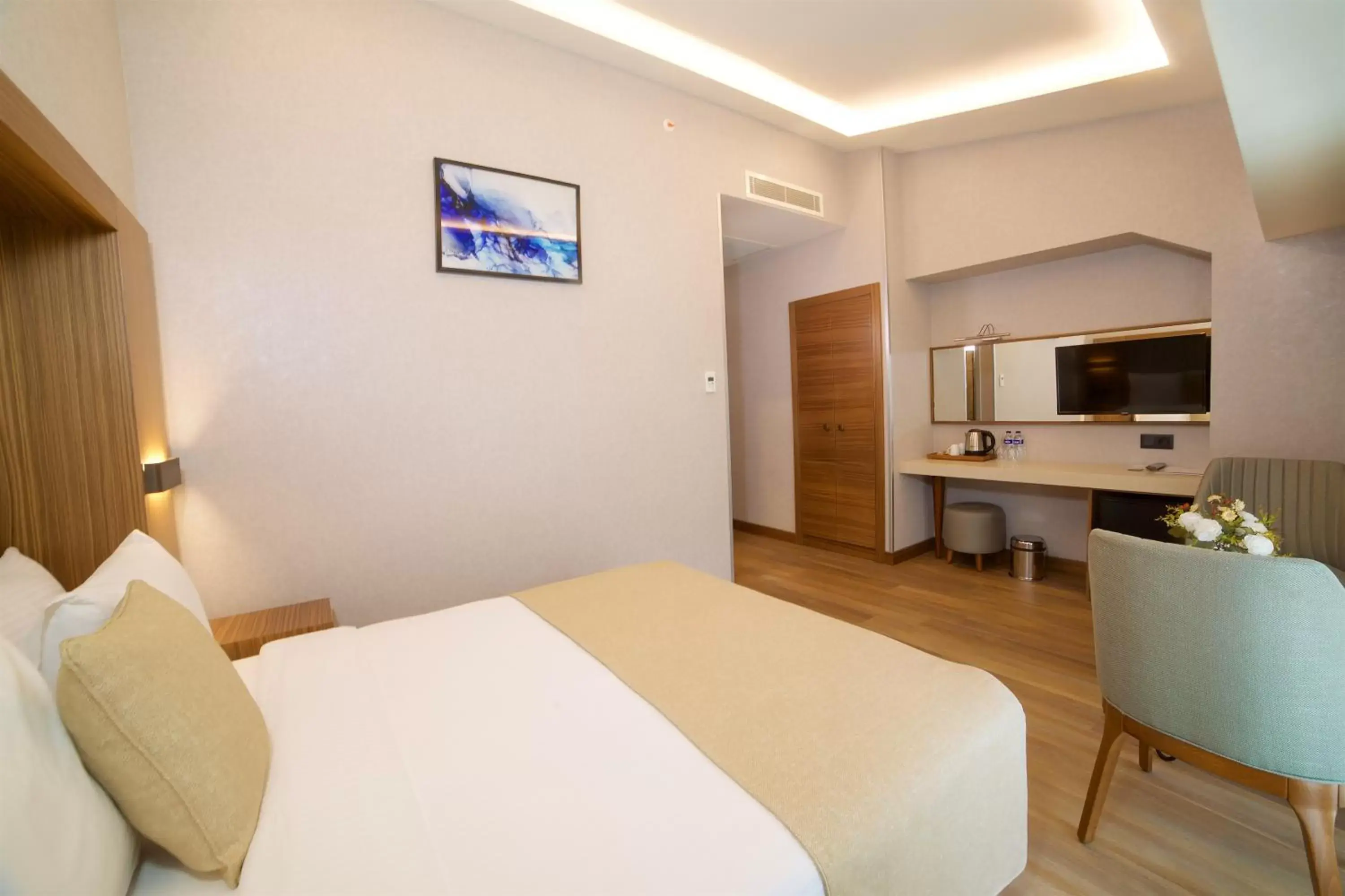 Bed in Erboy Hotel Istanbul Sirkeci