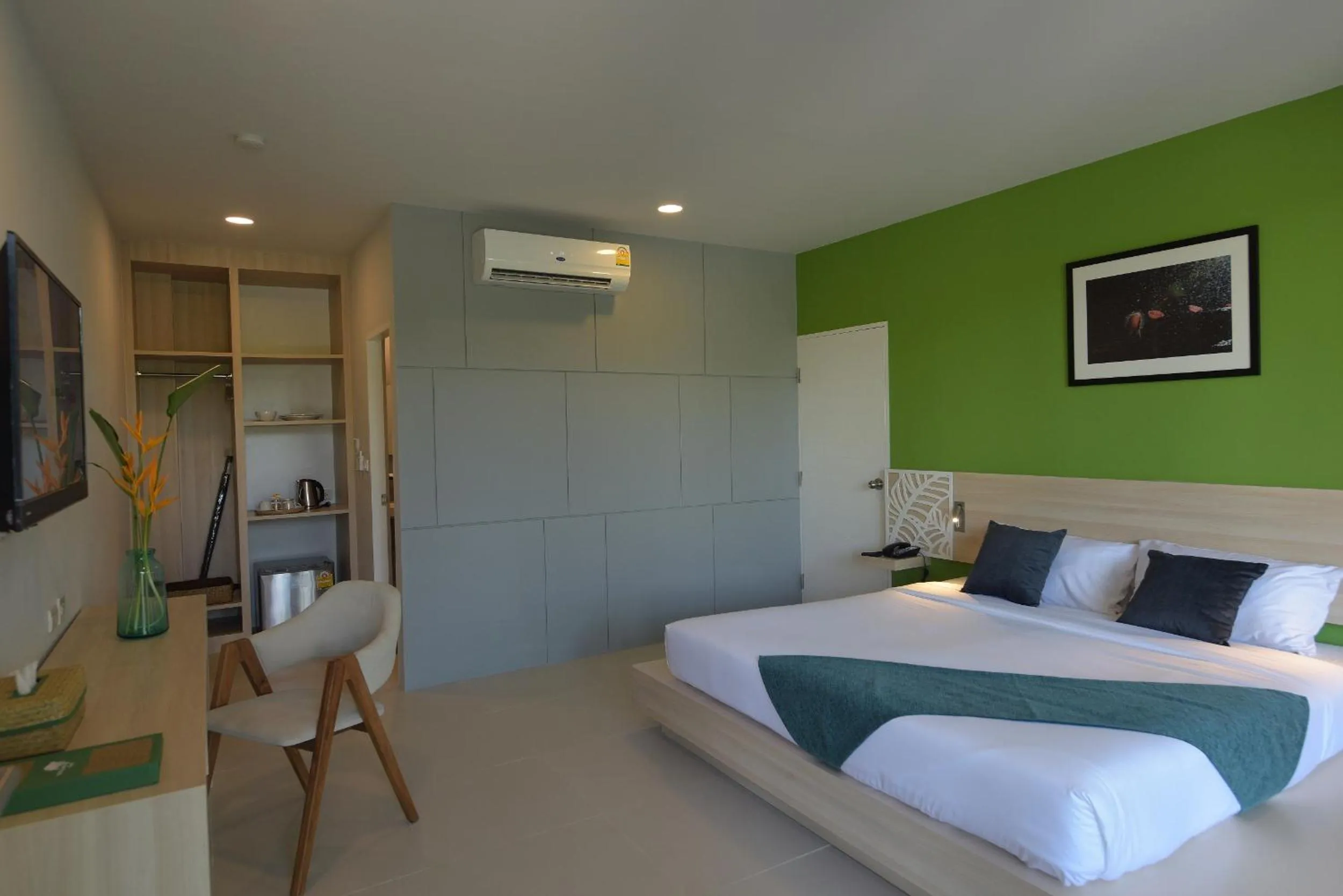 Bed in The Touch Green Naiyang Hotel & Fitness