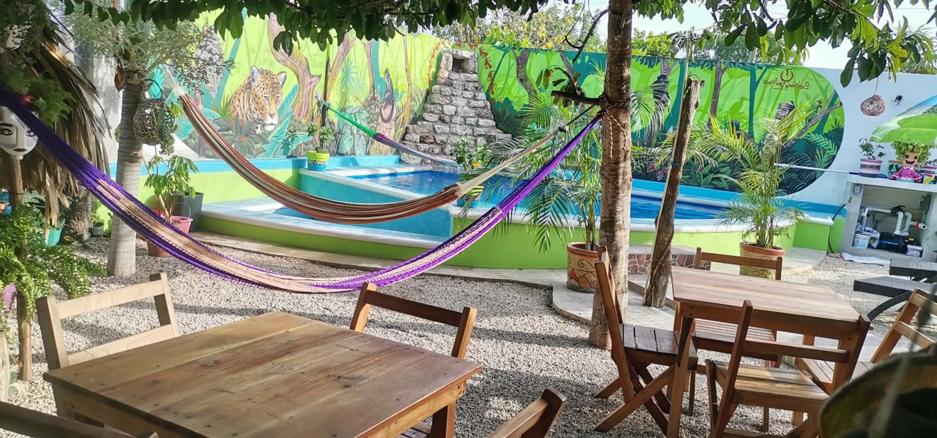 Swimming pool in Zayali Bacalar - Guest House