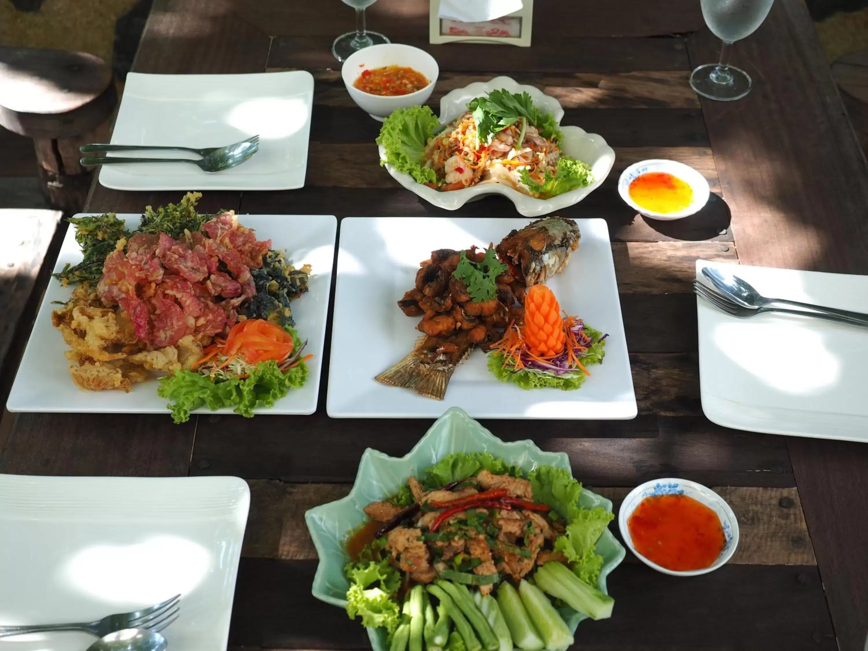 Food close-up, Food in Koh Chang Bailan Beach Resort