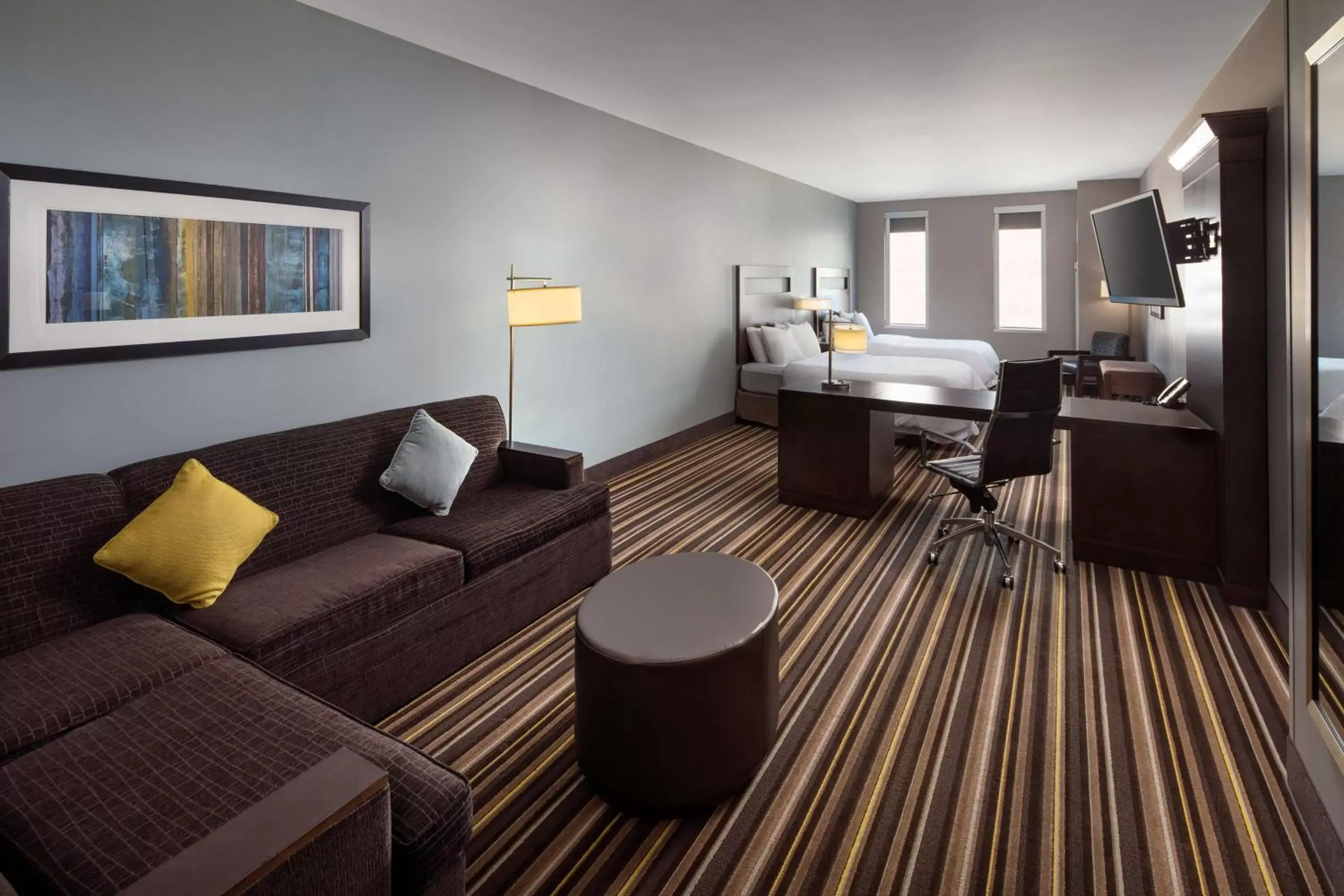 Bedroom, Seating Area in Hampton Inn & Suites Denver Downtown Convention Center