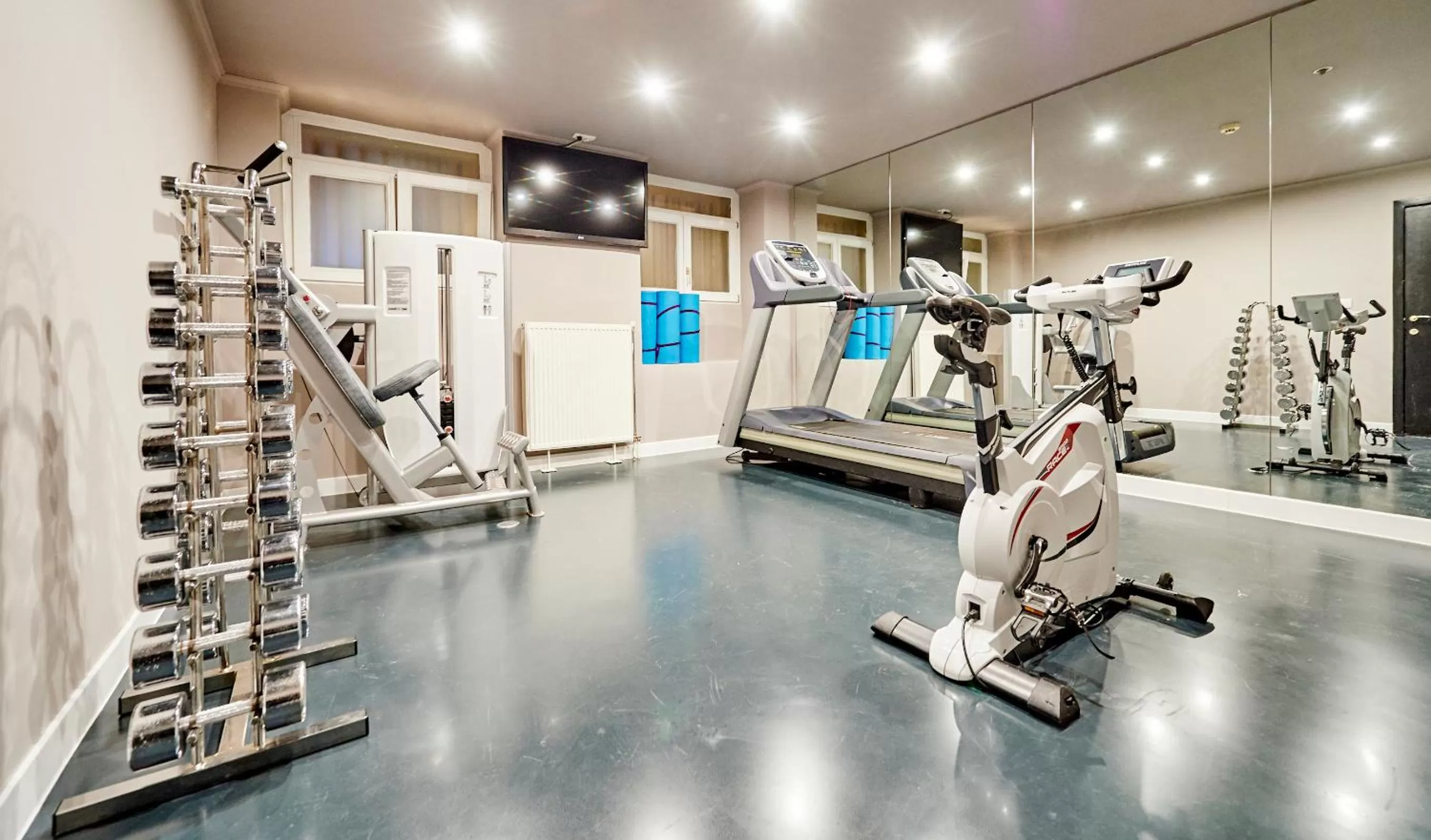 Fitness centre/facilities in Hotel The Augustin