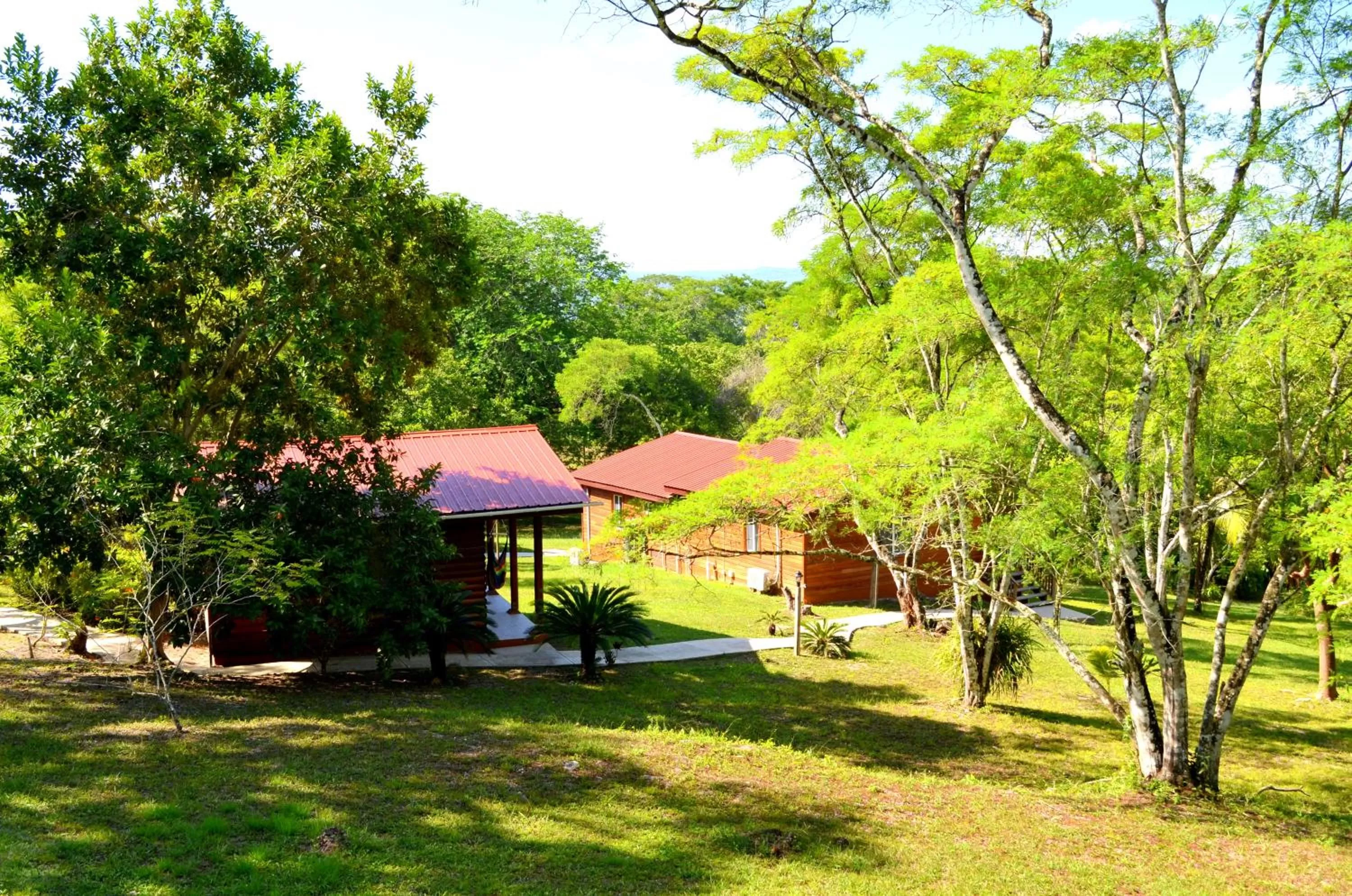 Garden view in The Log Cab-Inn