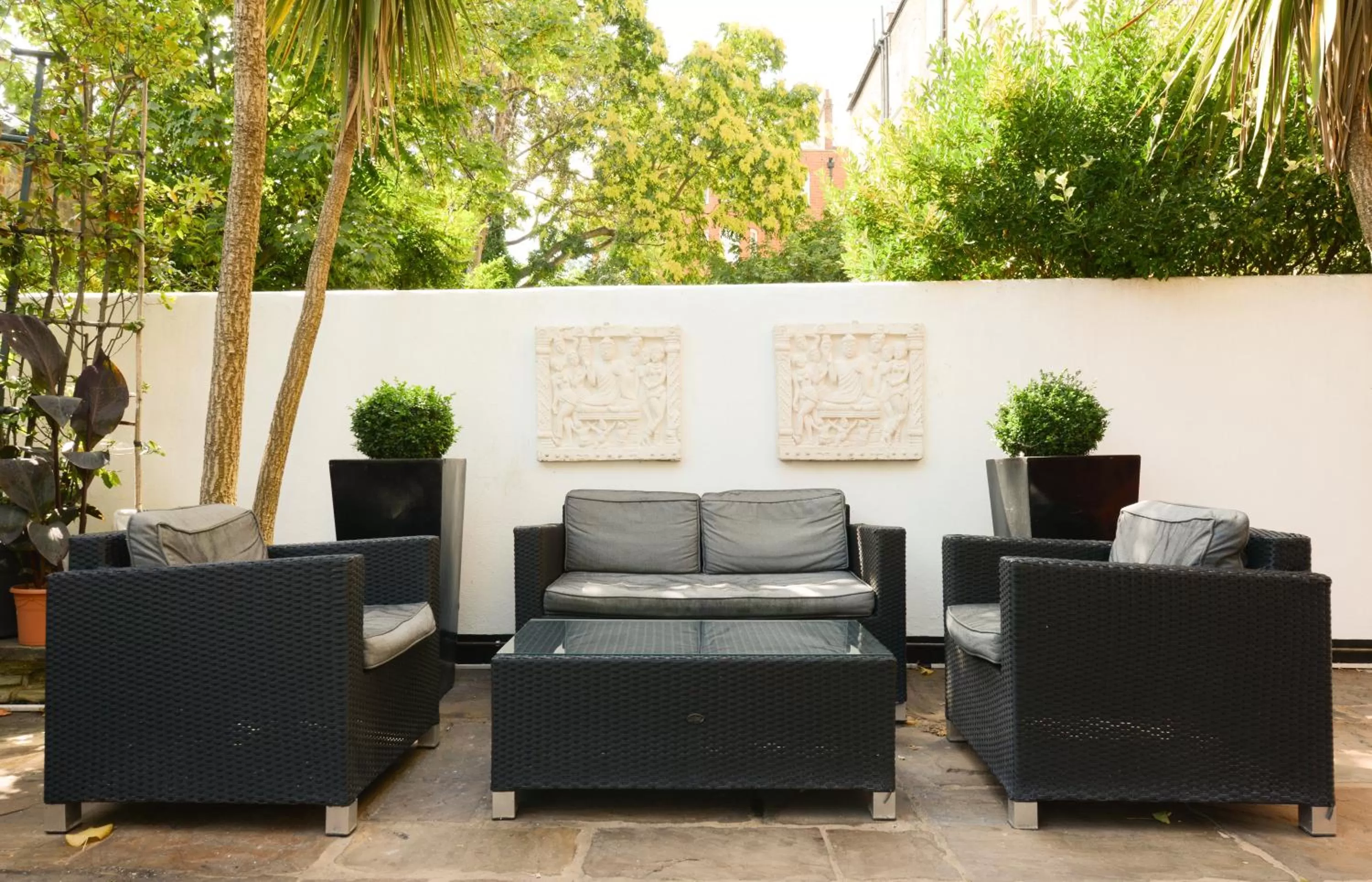 Patio in Mayflower Hotel