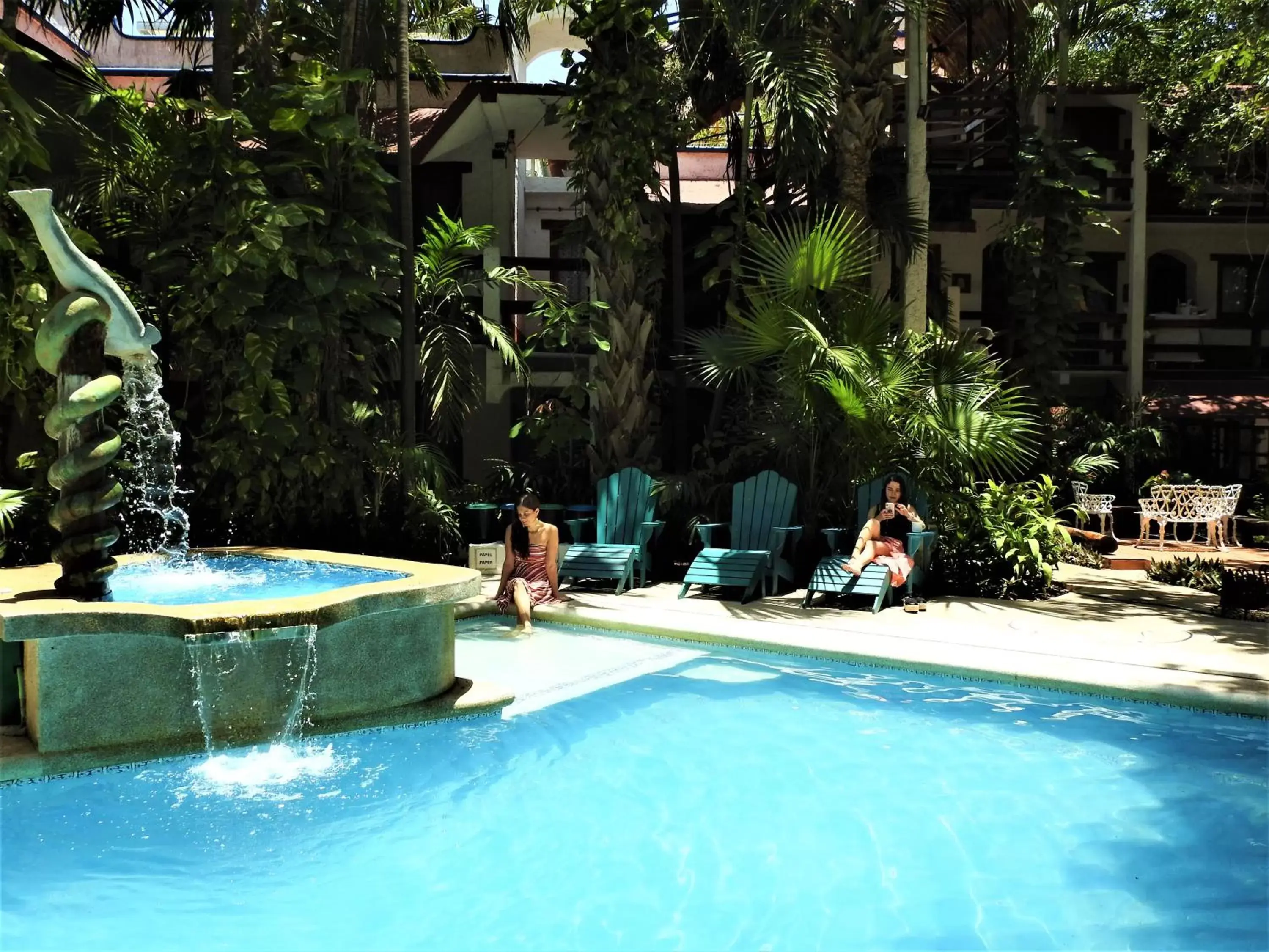 Swimming Pool in Eco-hotel El Rey del Caribe