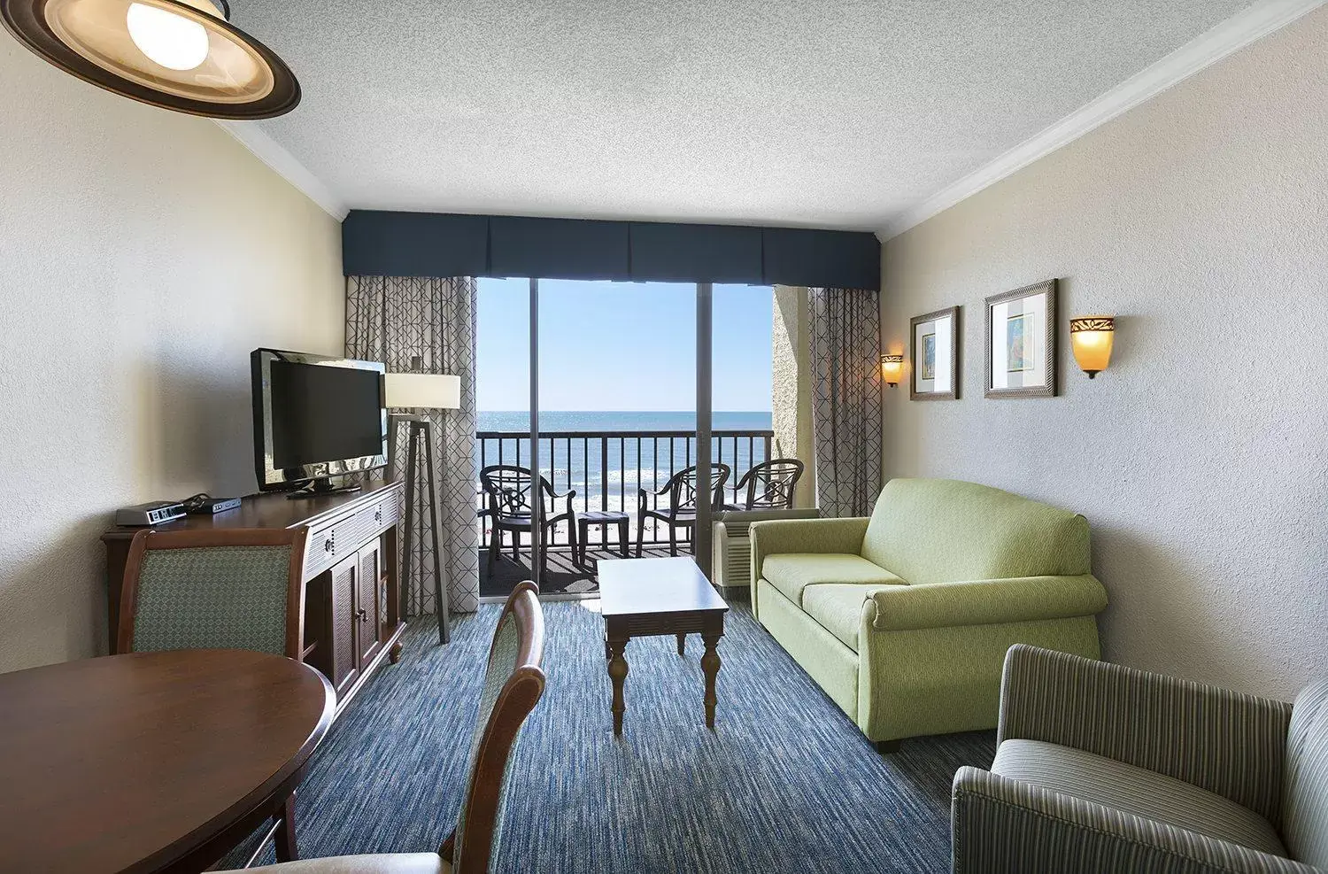 Living room, Seating Area in Sea Crest Oceanfront Resort