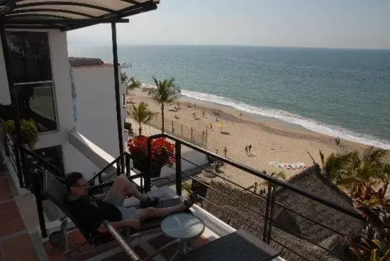 Balcony/Terrace, Sea View in Hotel Suites Nadia Puerto Vallarta