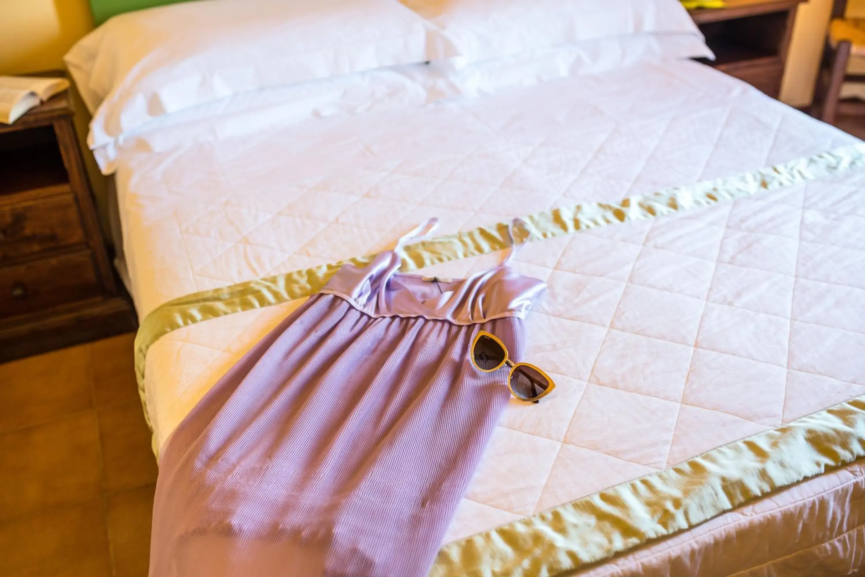 Bed in Hotel Villa Sirina