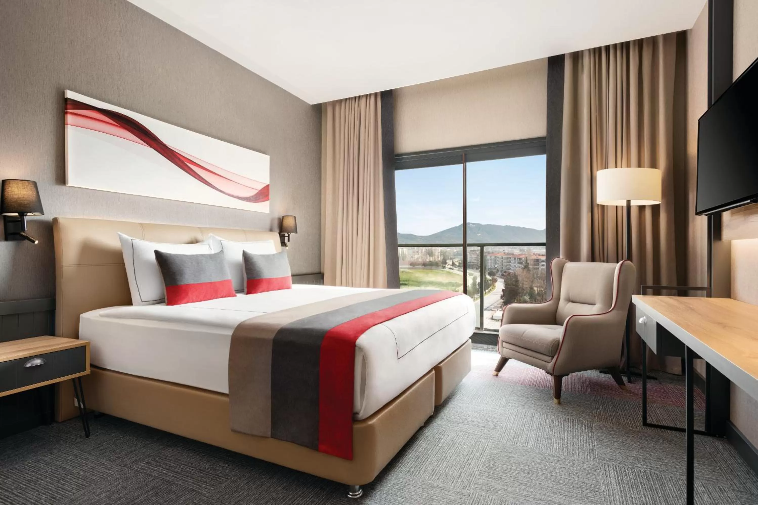 Bedroom, Bed in Ramada By Wyndham Tire