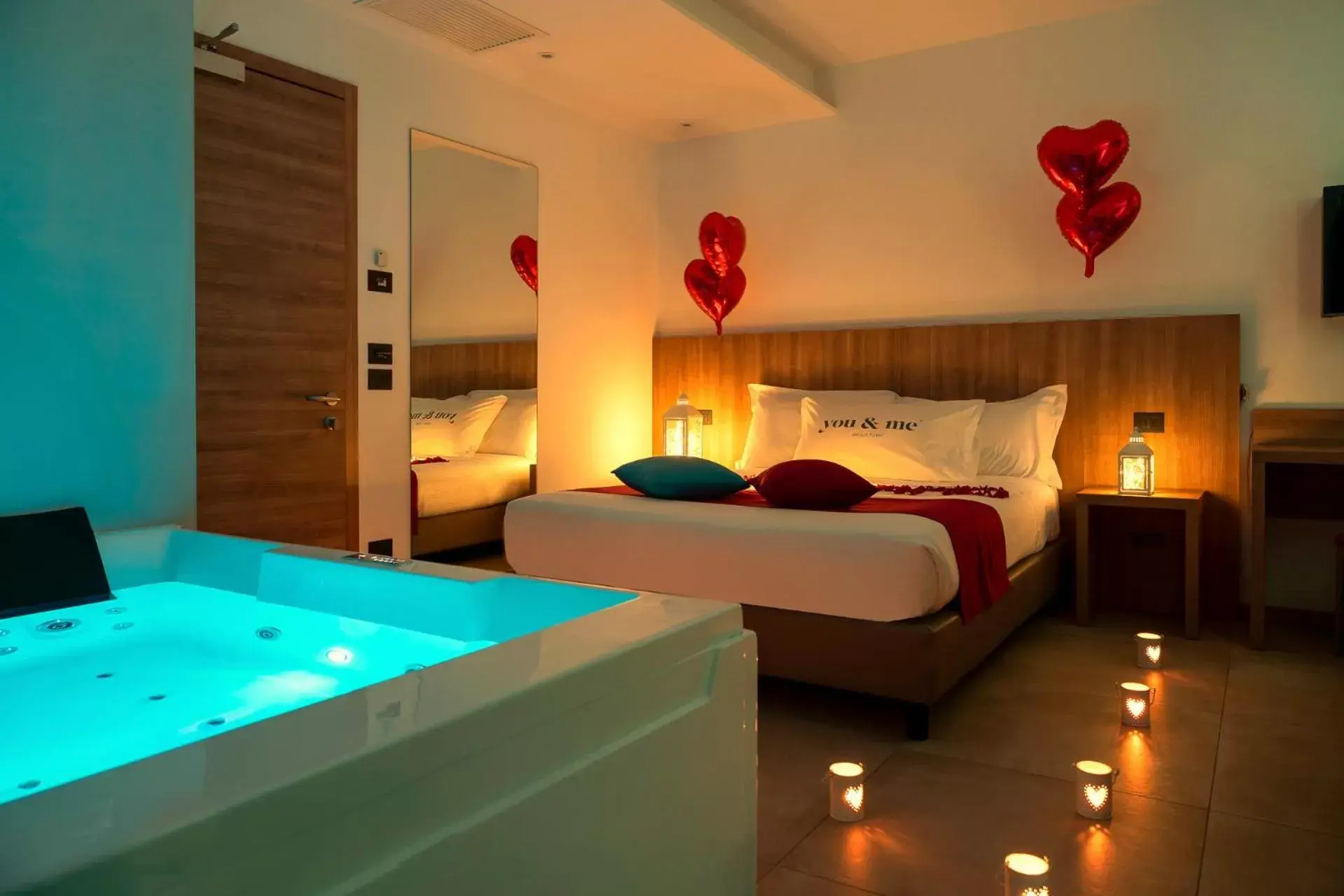 Bed in You & Me Beach Hotel