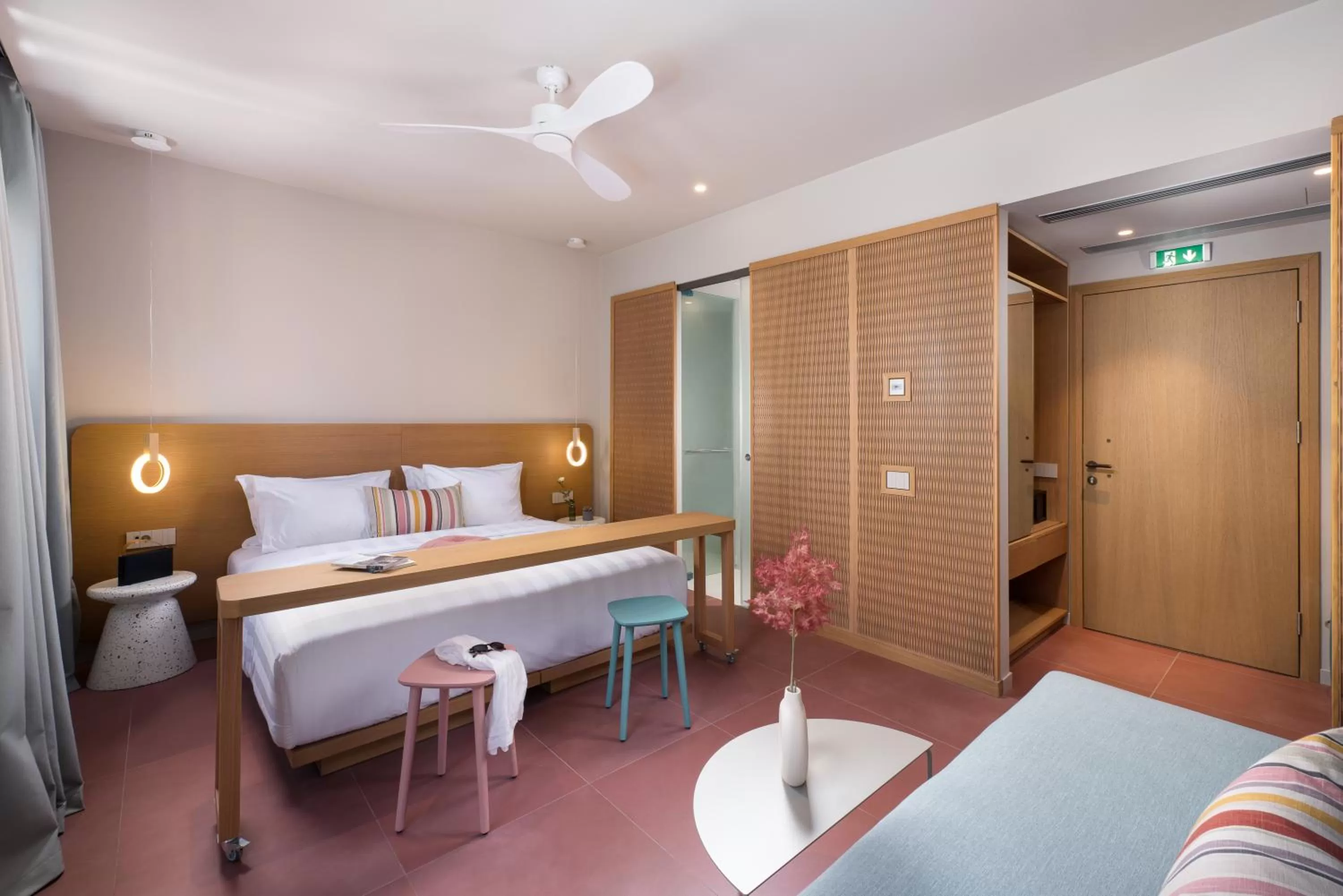Bed in Alkima Athens Wellness Stay