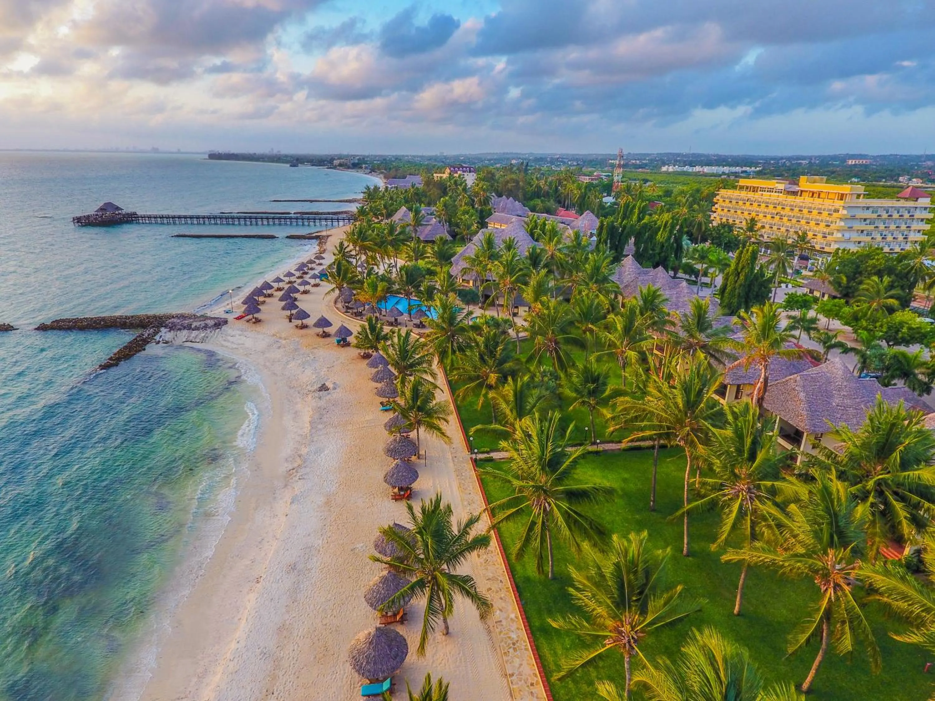 Bird's eye view in White Sands Hotel