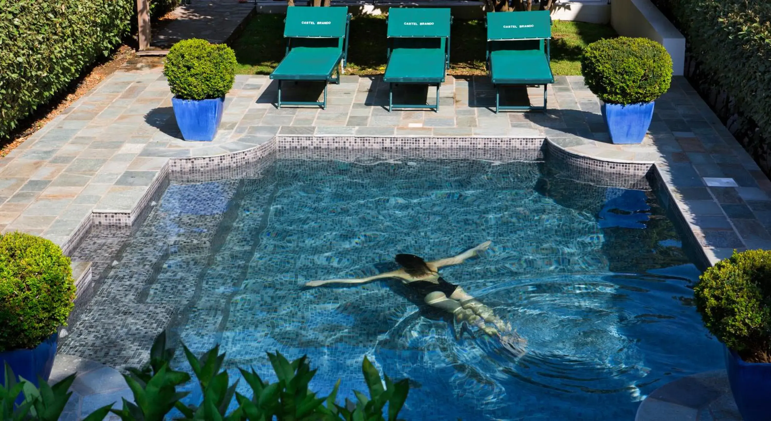 Swimming Pool in Demeure Castel Brando Hôtel & Spa