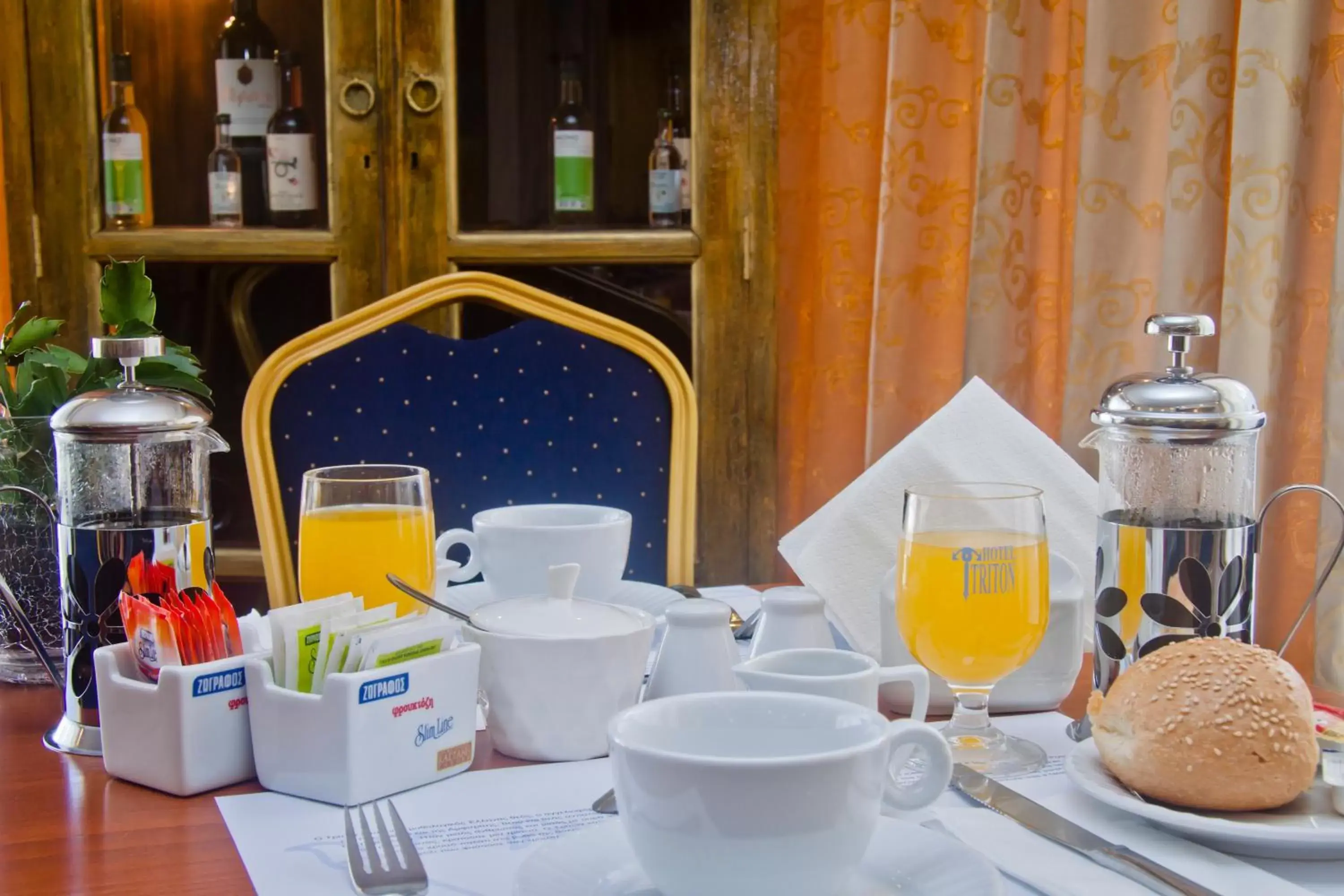 Continental breakfast in Triton Hotel Piraeus