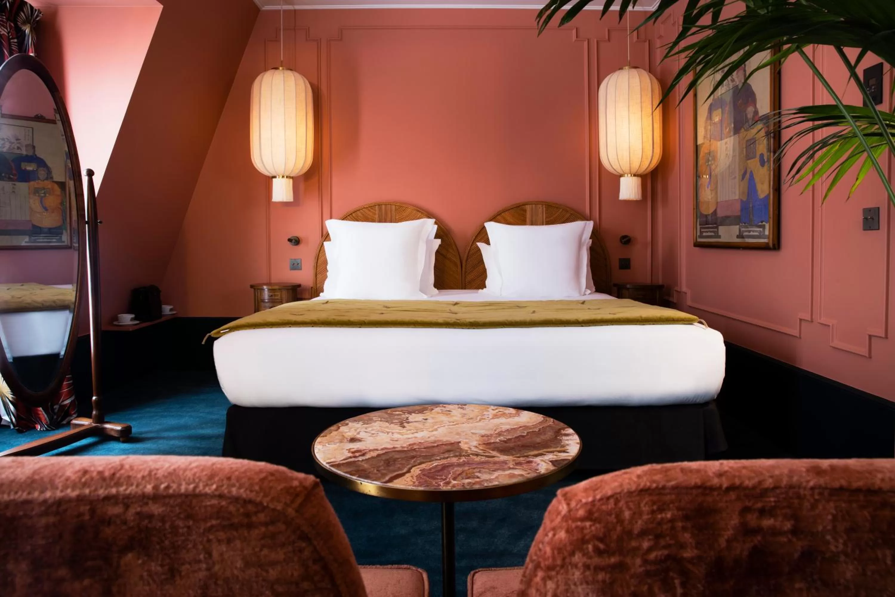 Bed in Hôtel Monte Cristo